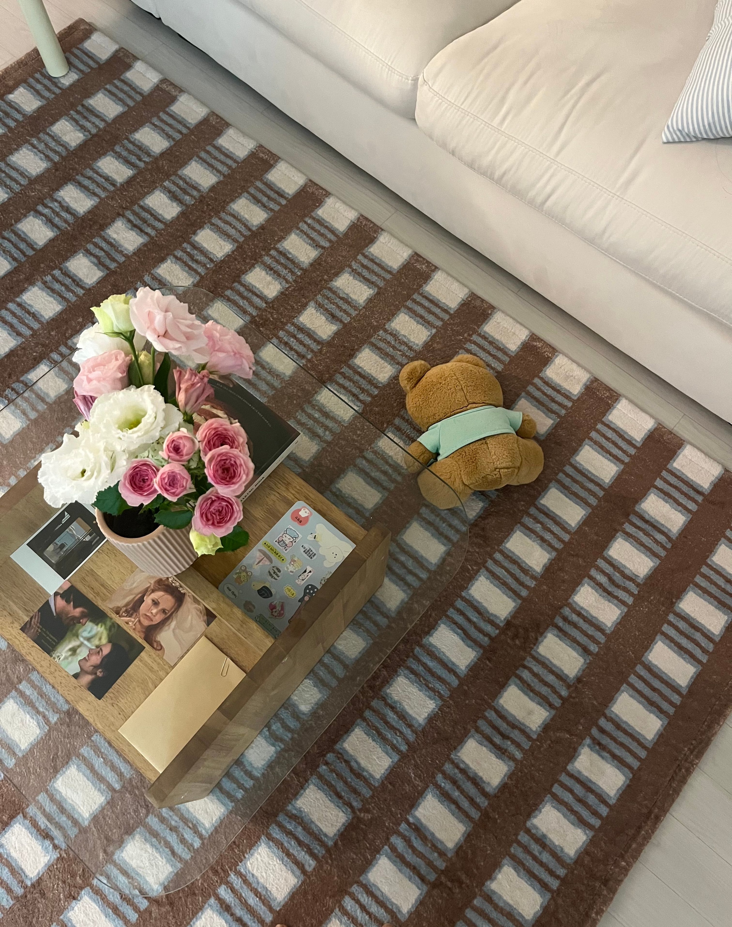 Mocha Blue Check Rug user photo