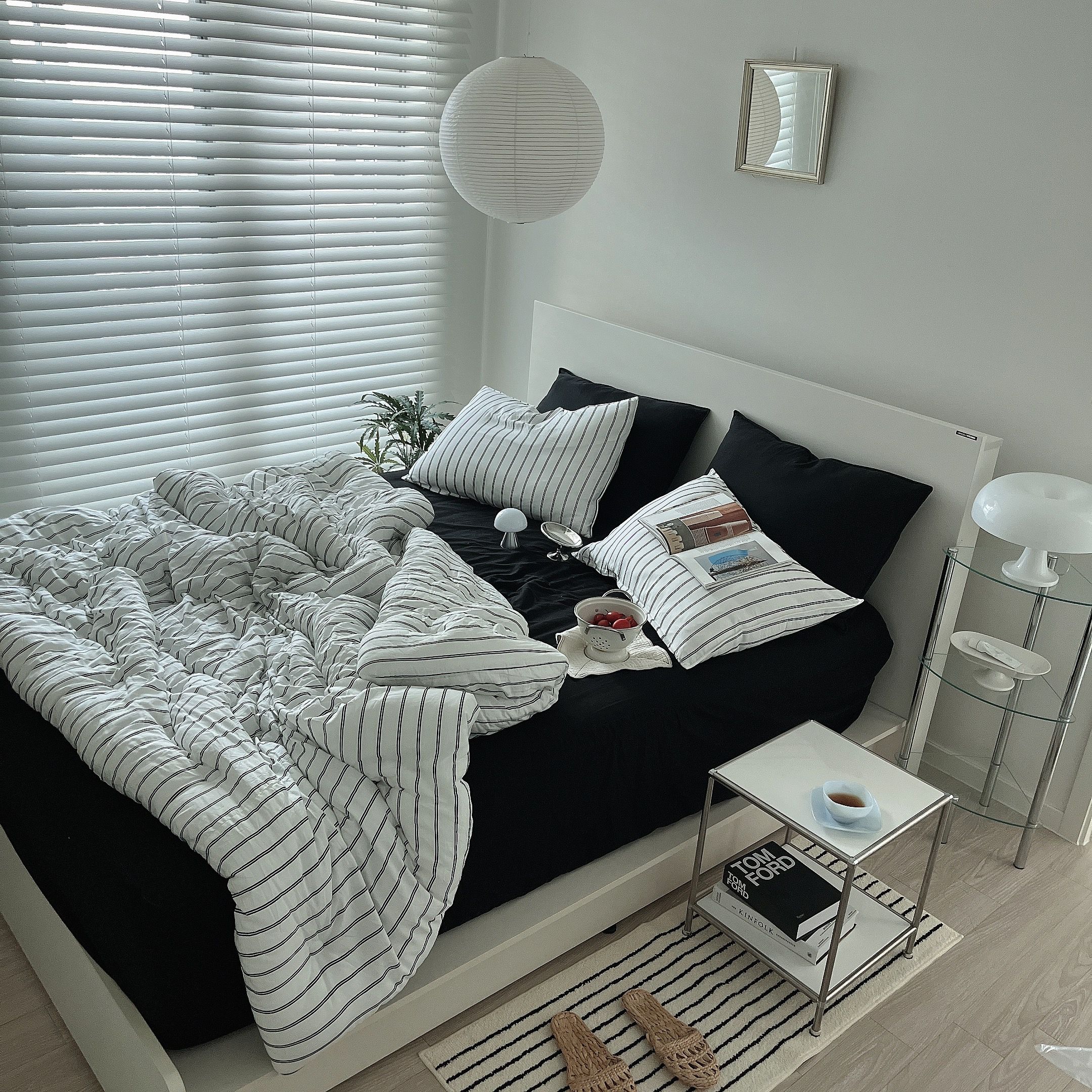 Modal Stripe Comforter & Pillow Set (Corn-Fiber Fill) user photo