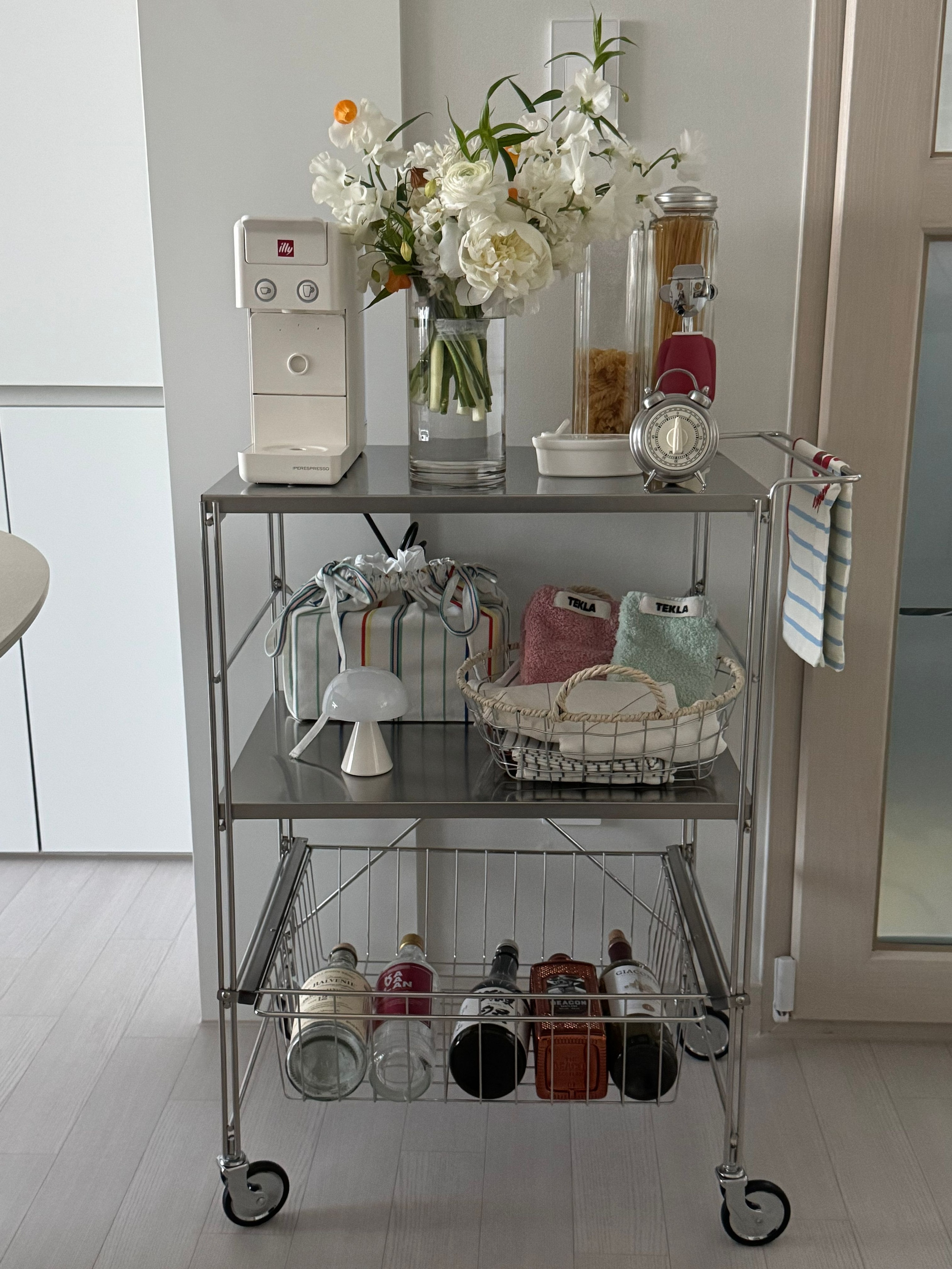 Flat Stainless Steel 3-Tier Trolley Wagon user photo