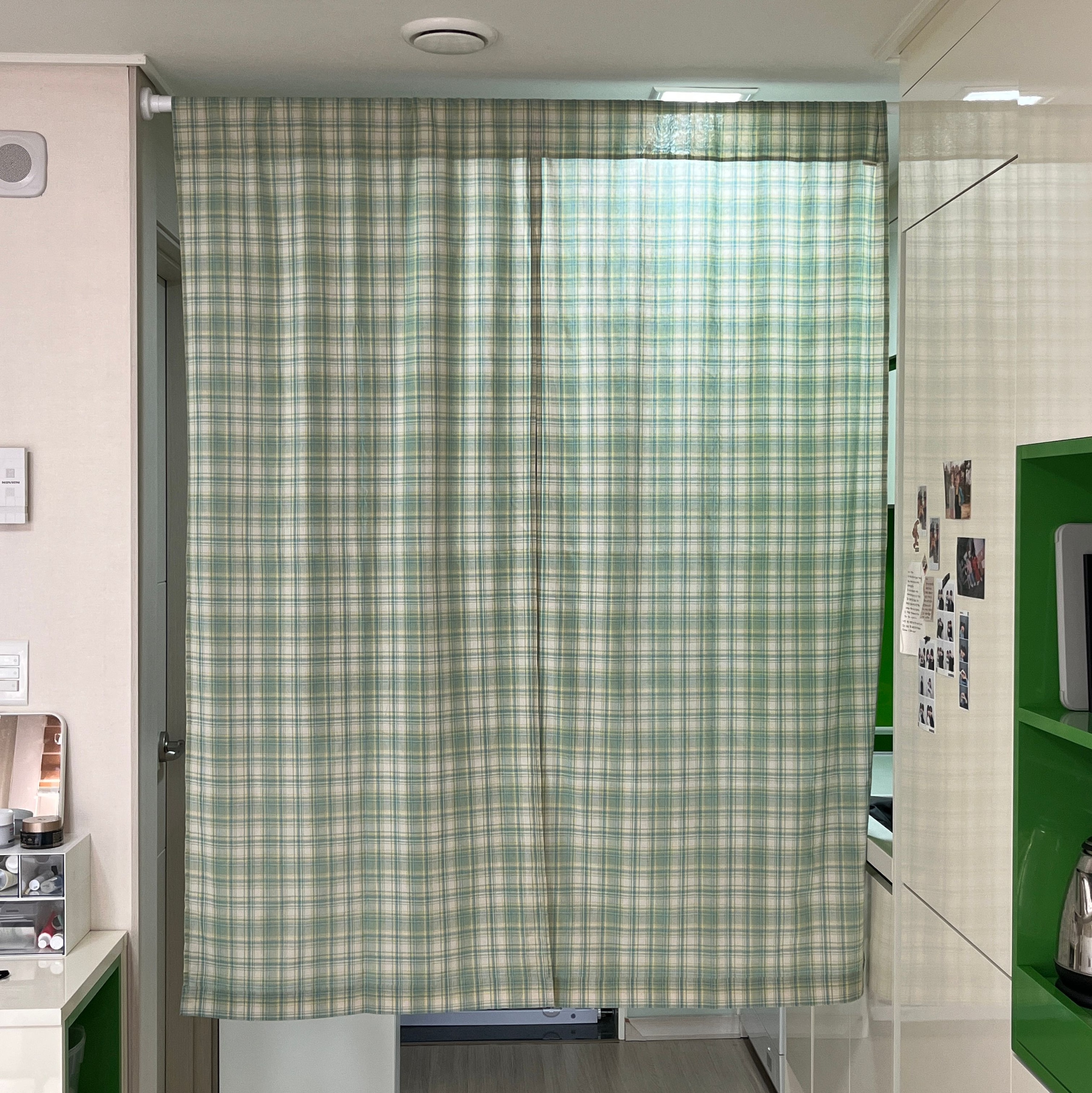 Vintage Check Door Curtain user photo