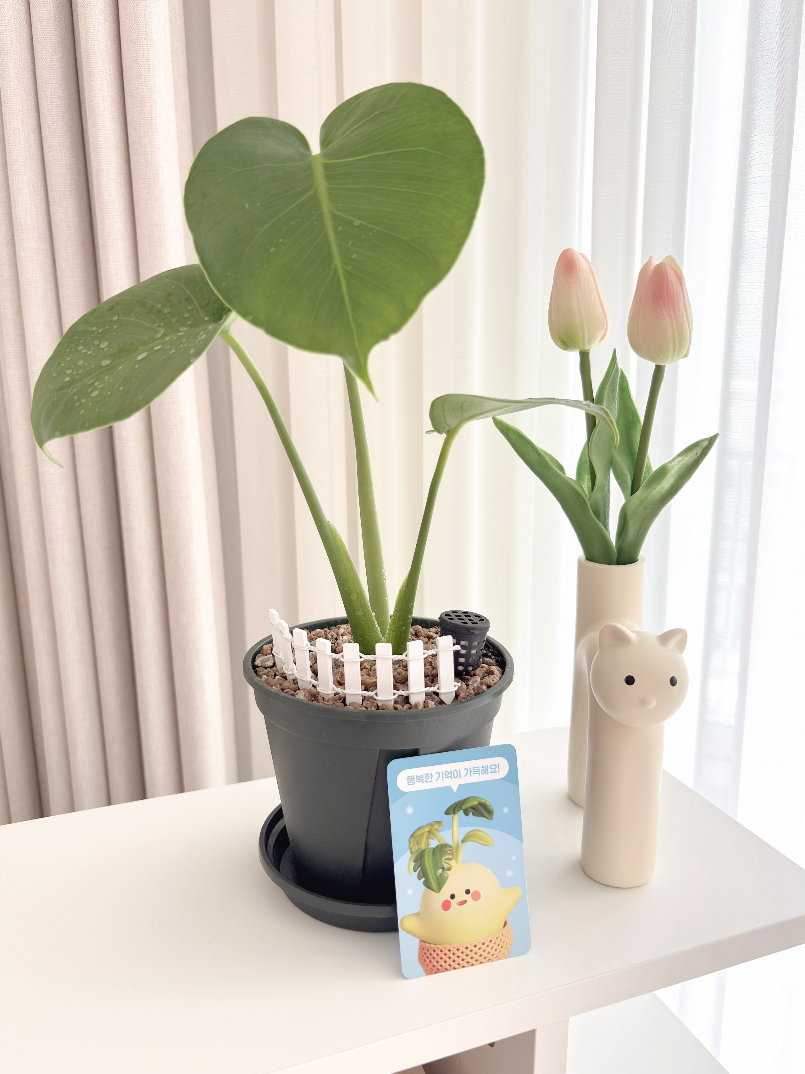 Cat Ikebana Ceramic Vase user photo