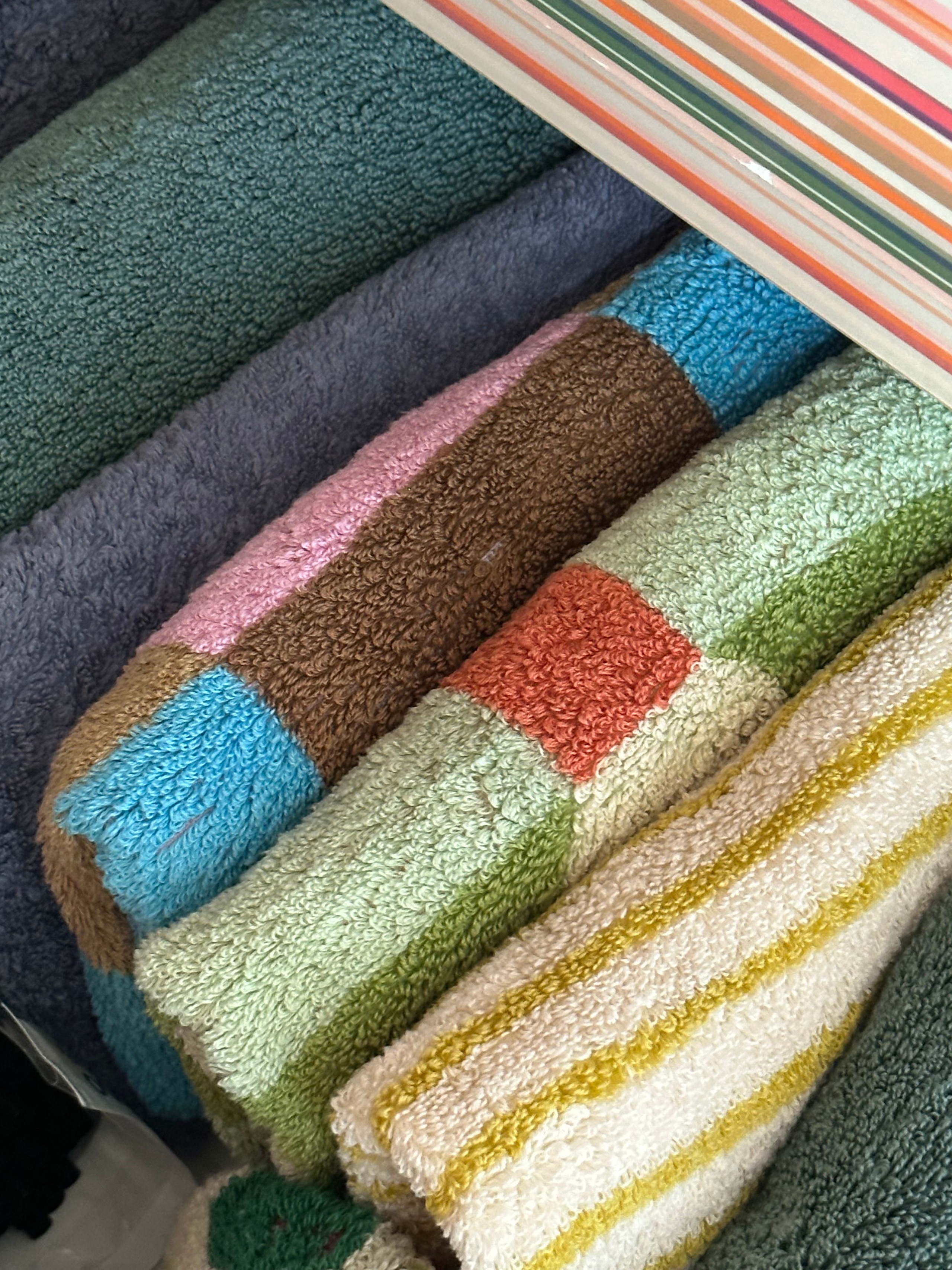 Warm Colorblock Check Hand Towel user photo