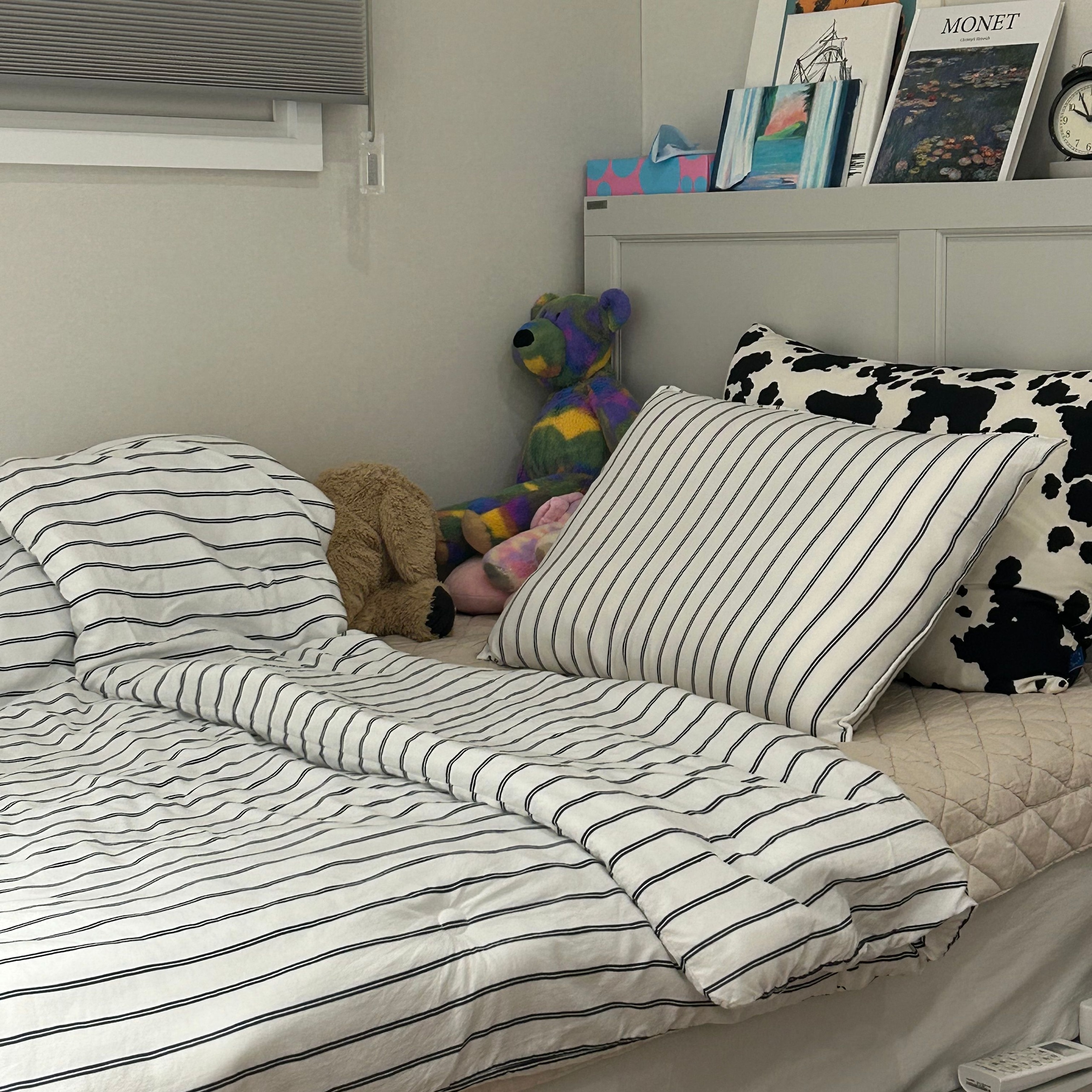 Modal Stripe Comforter & Pillow Set (Corn-Fiber Fill) user photo