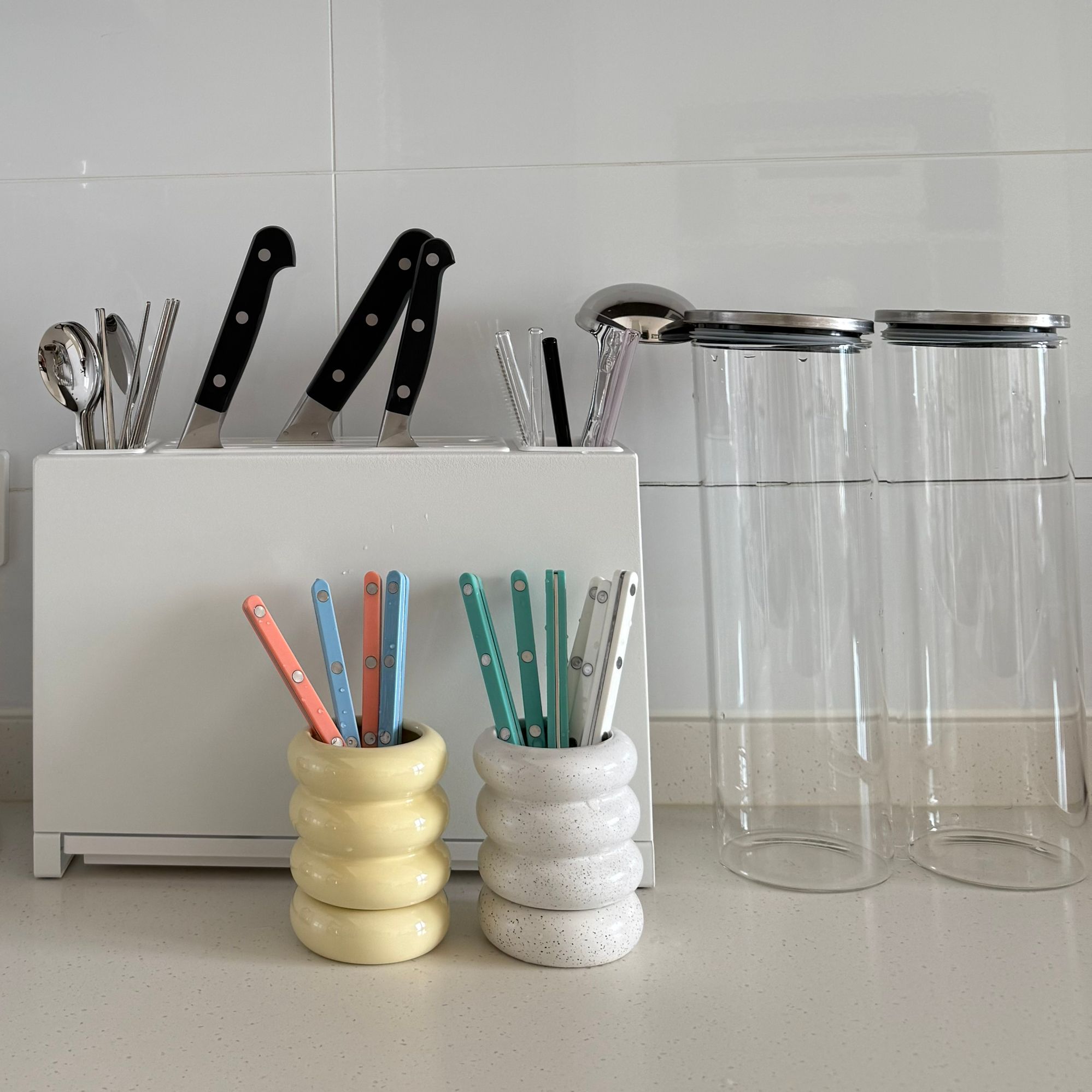 Cloud Ceramic Self-Draining Utensil Holder user photo