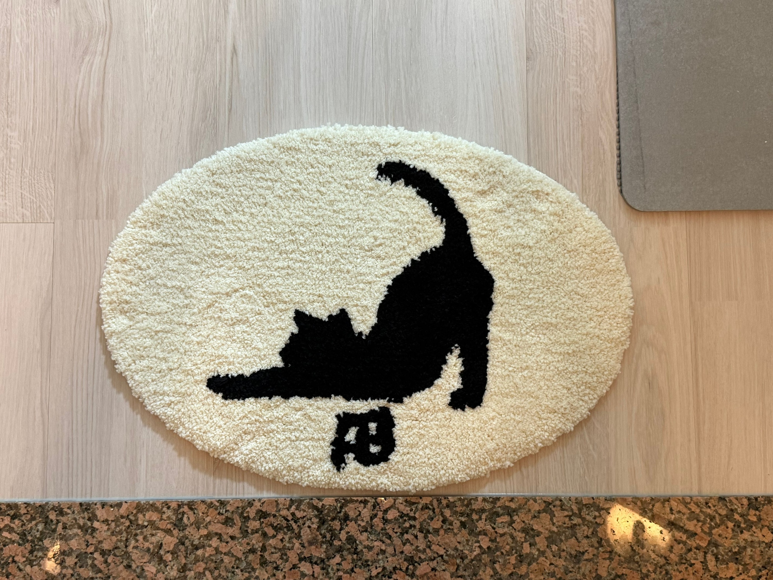 Elegant Cat Silhouette Accent Rug user photo