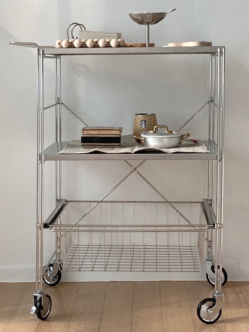 Flat Stainless Steel 3-Tier Trolley Wagon user photo
