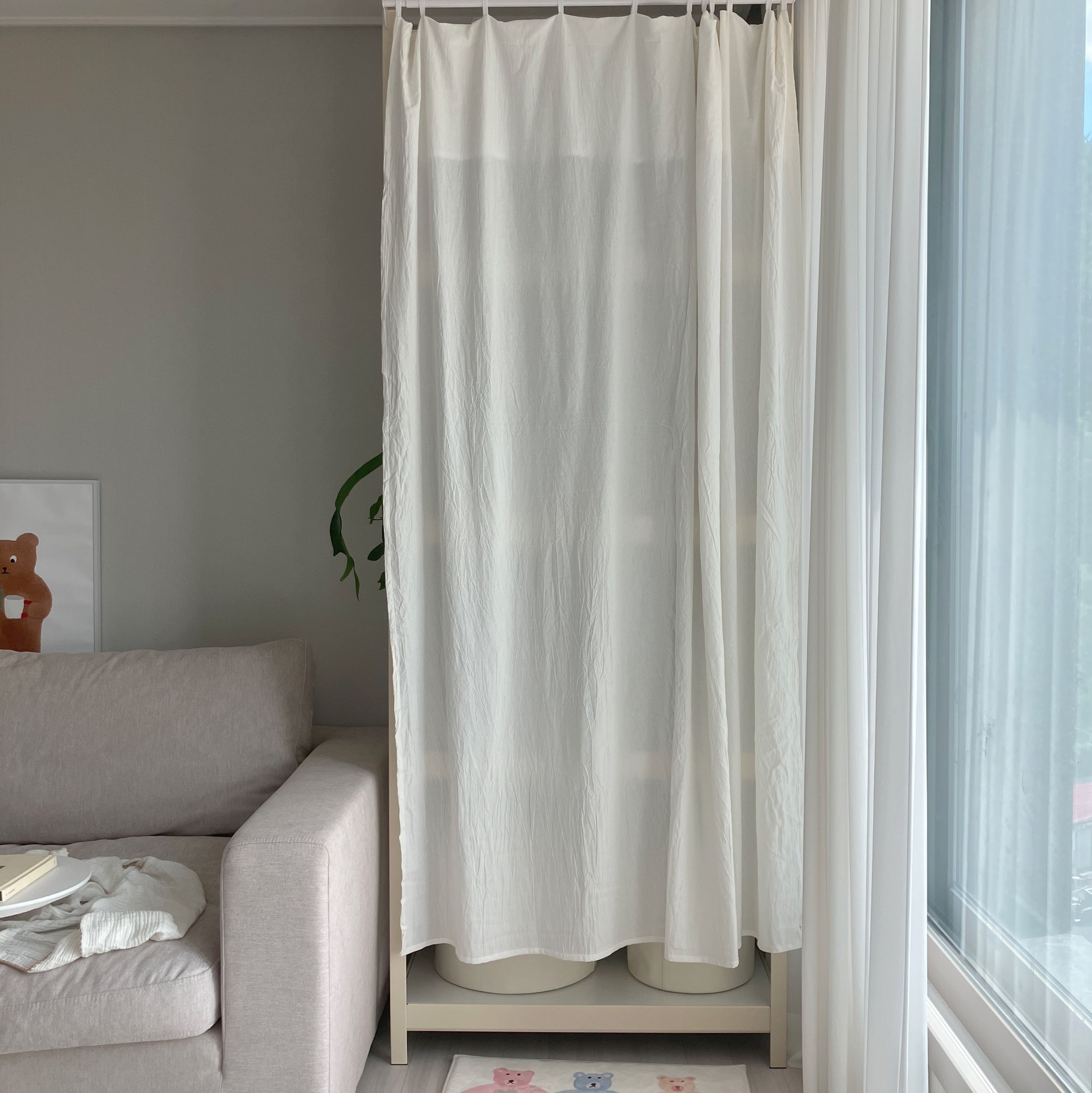 Small Floral Check 4-Layer Gauze Blanket user photo