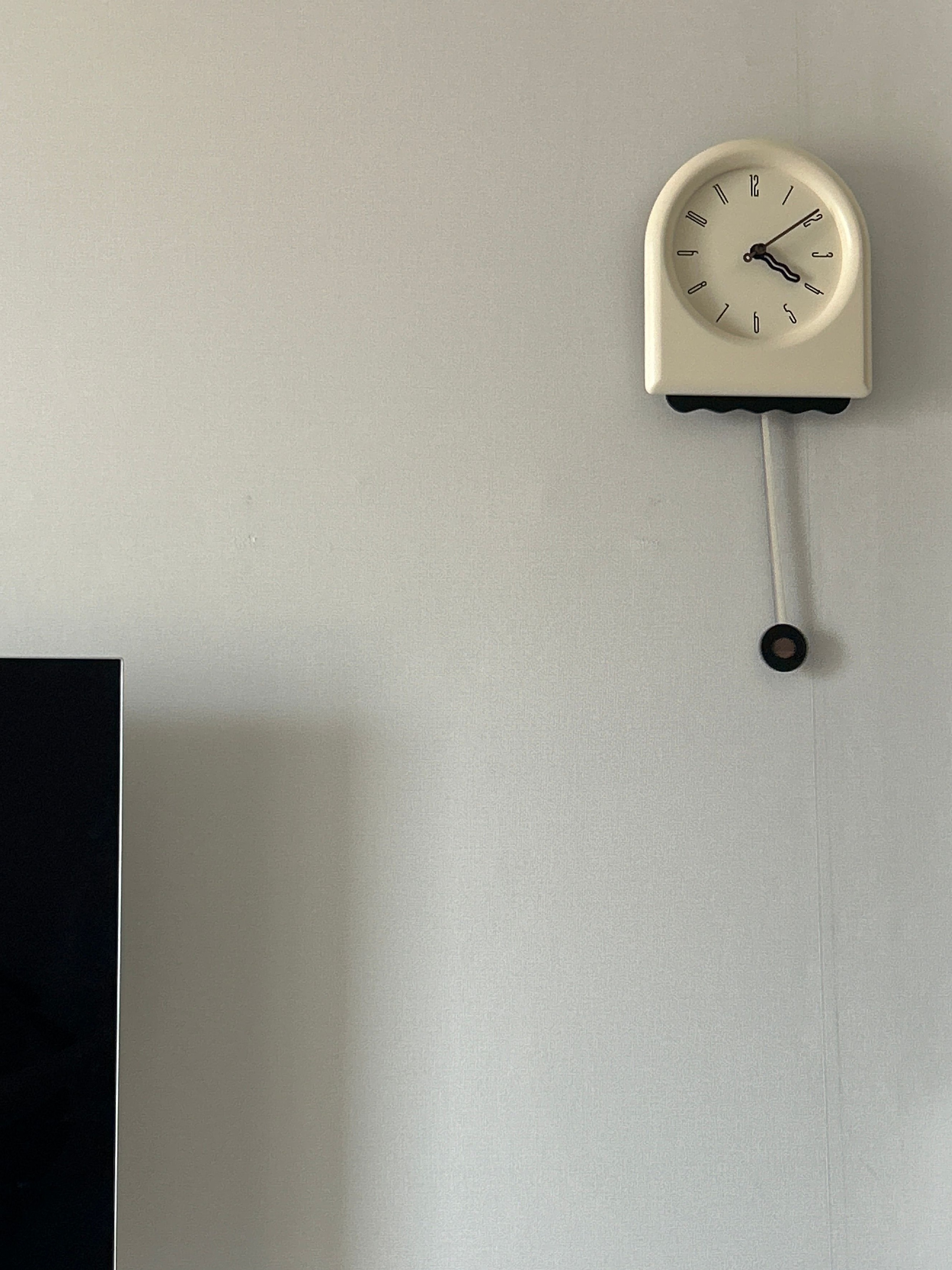 On My Mood Cream Pendulum Wall Clock user photo