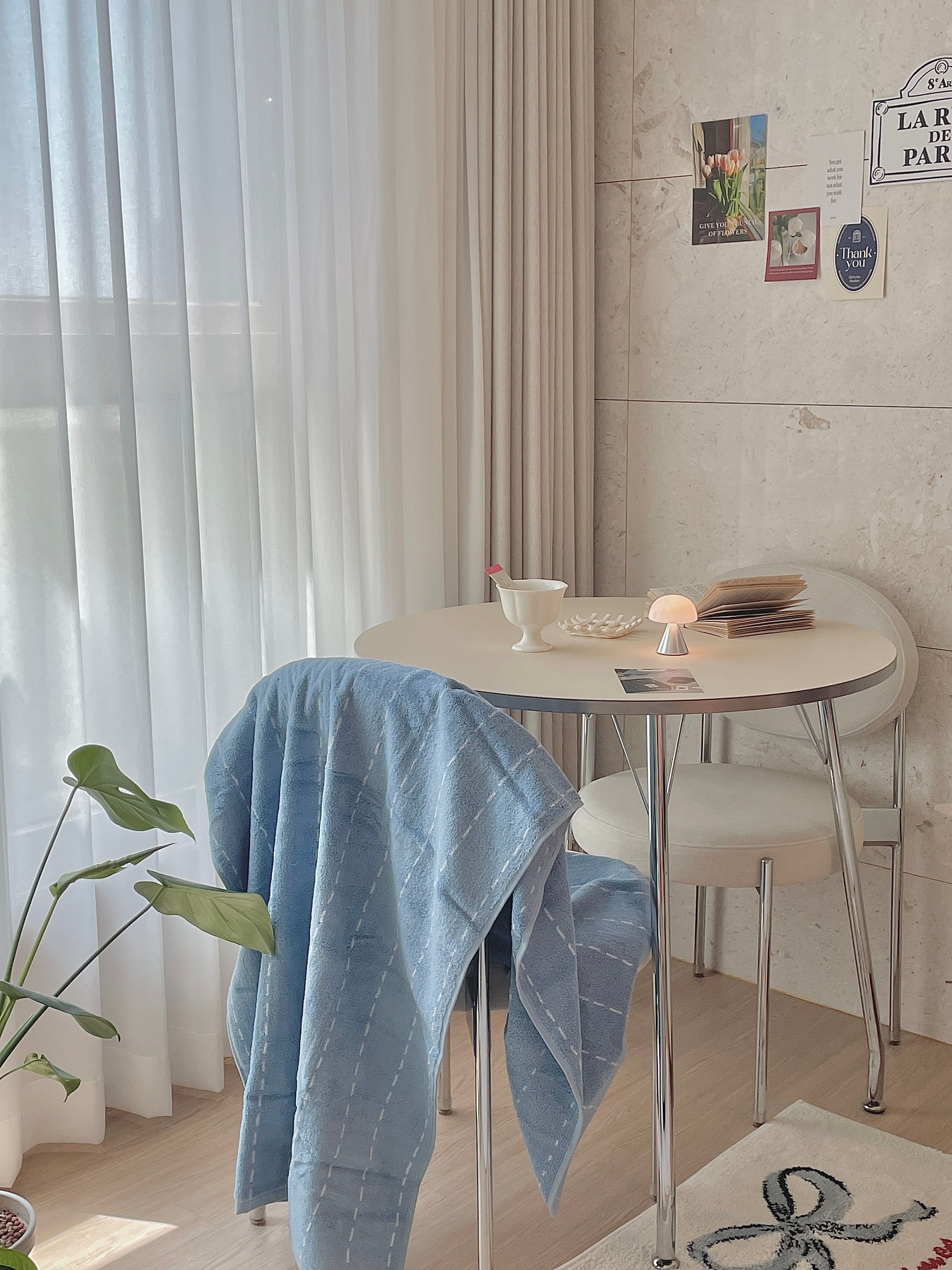 Denim Stitch Oversized Beach Bath Towel user photo