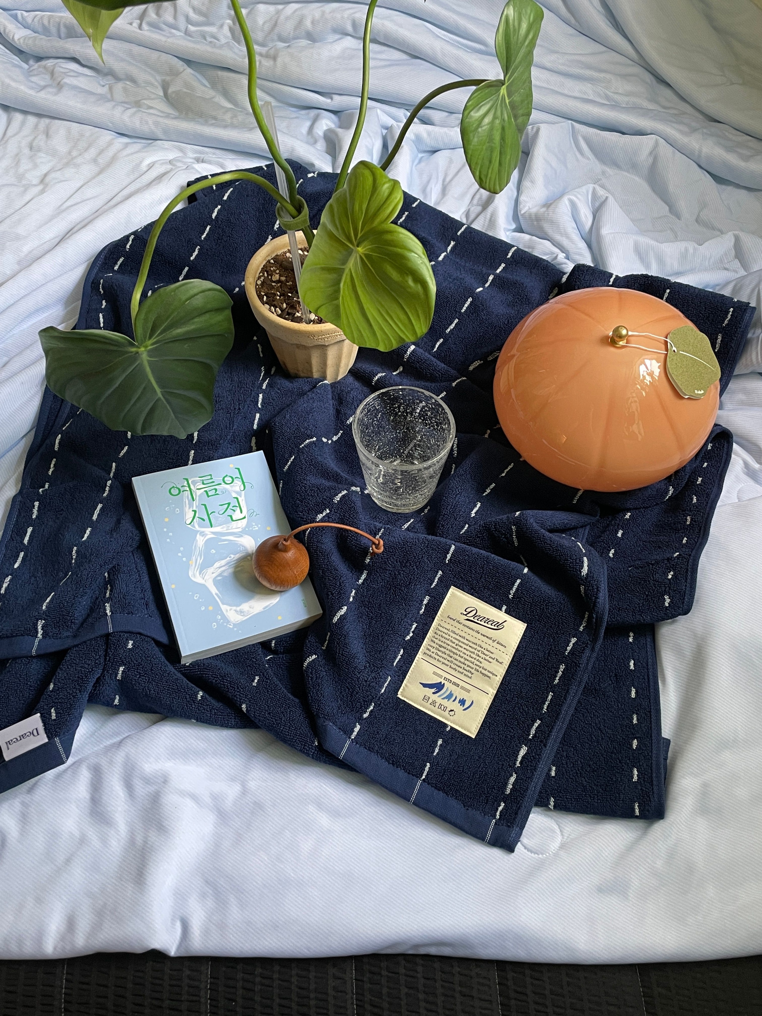 Denim Stitch Oversized Beach Bath Towel user photo