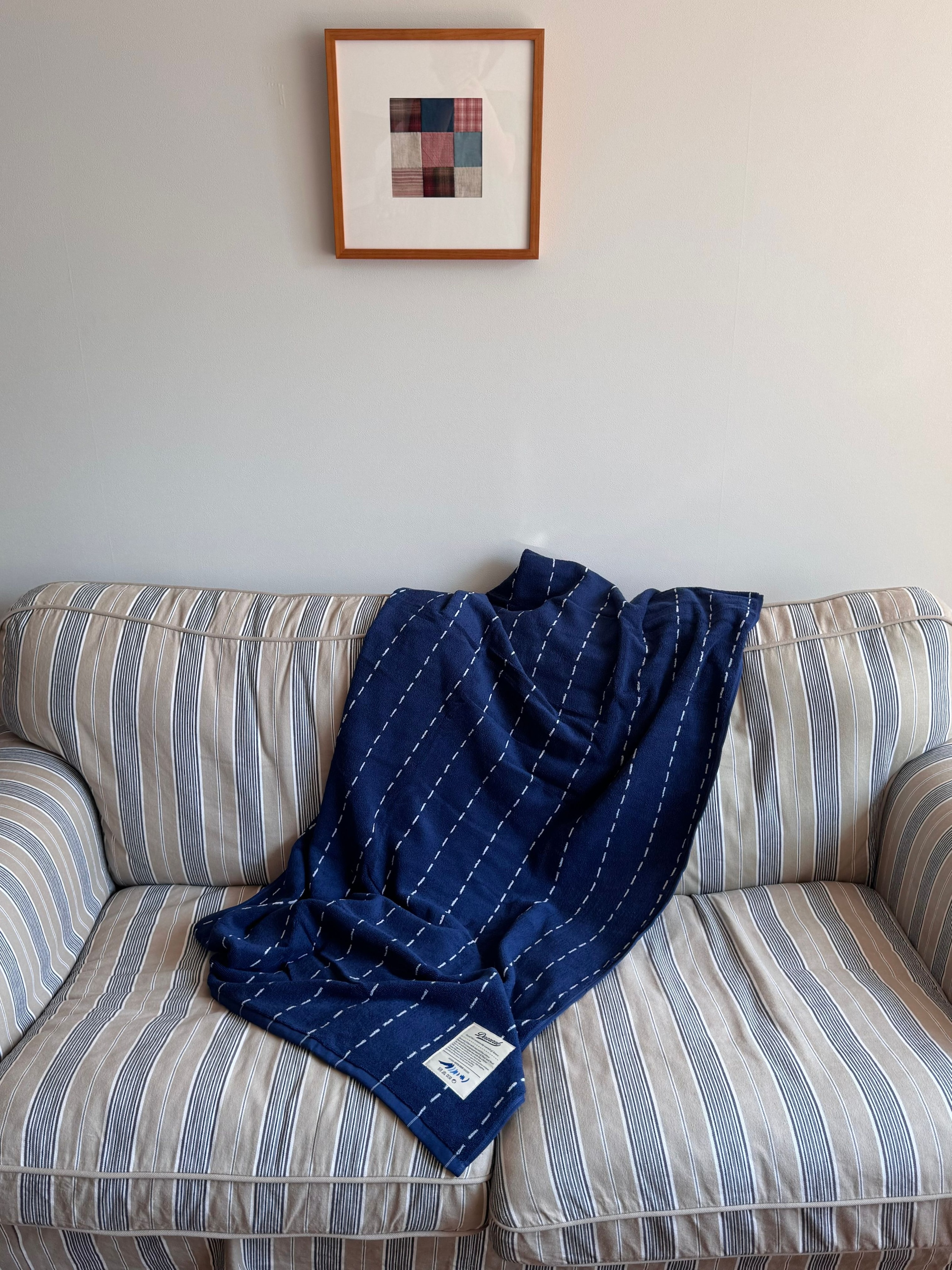 Denim Stitch Oversized Beach Bath Towel user photo