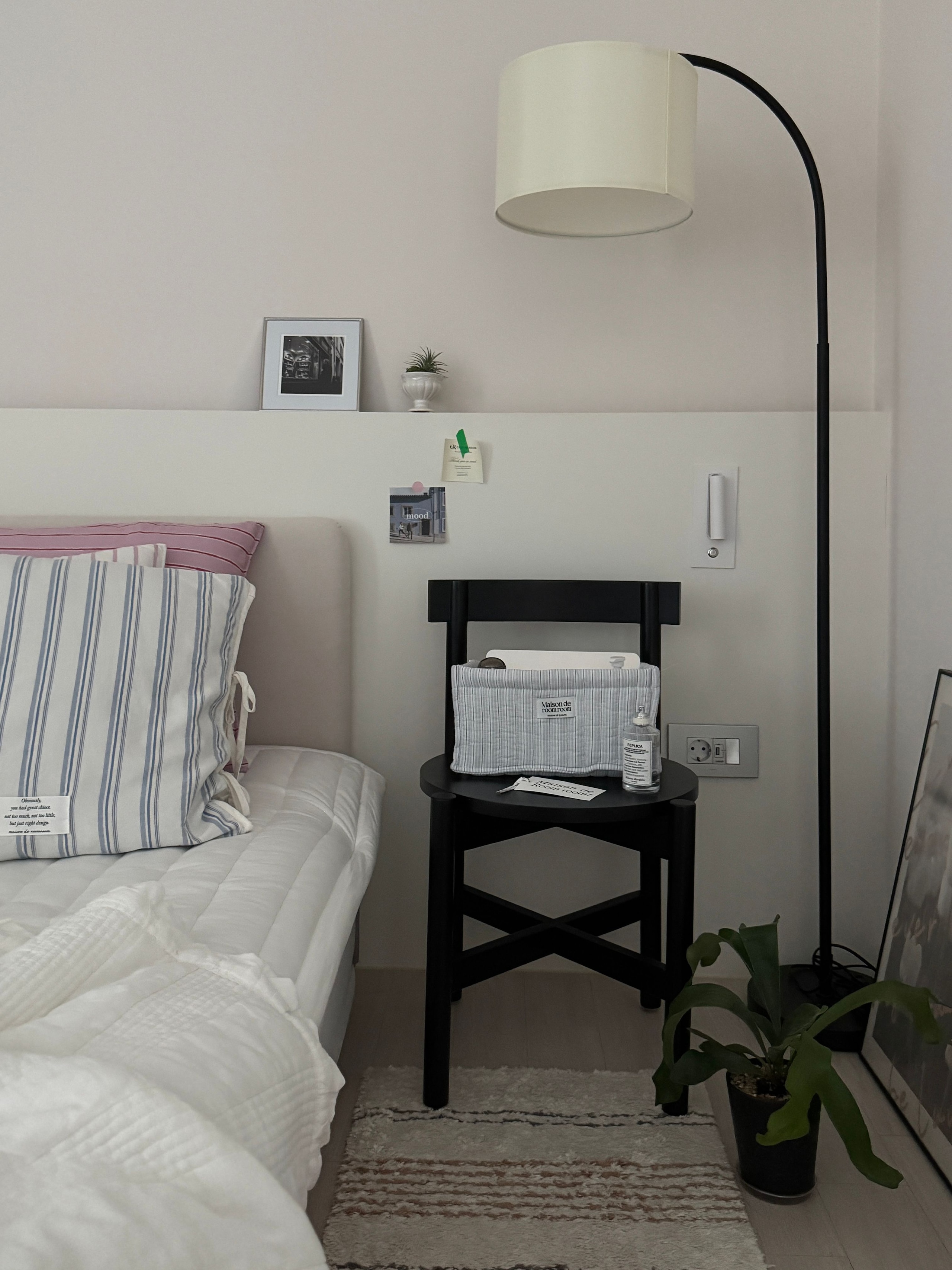 Striped Quilted Storage Basket user photo