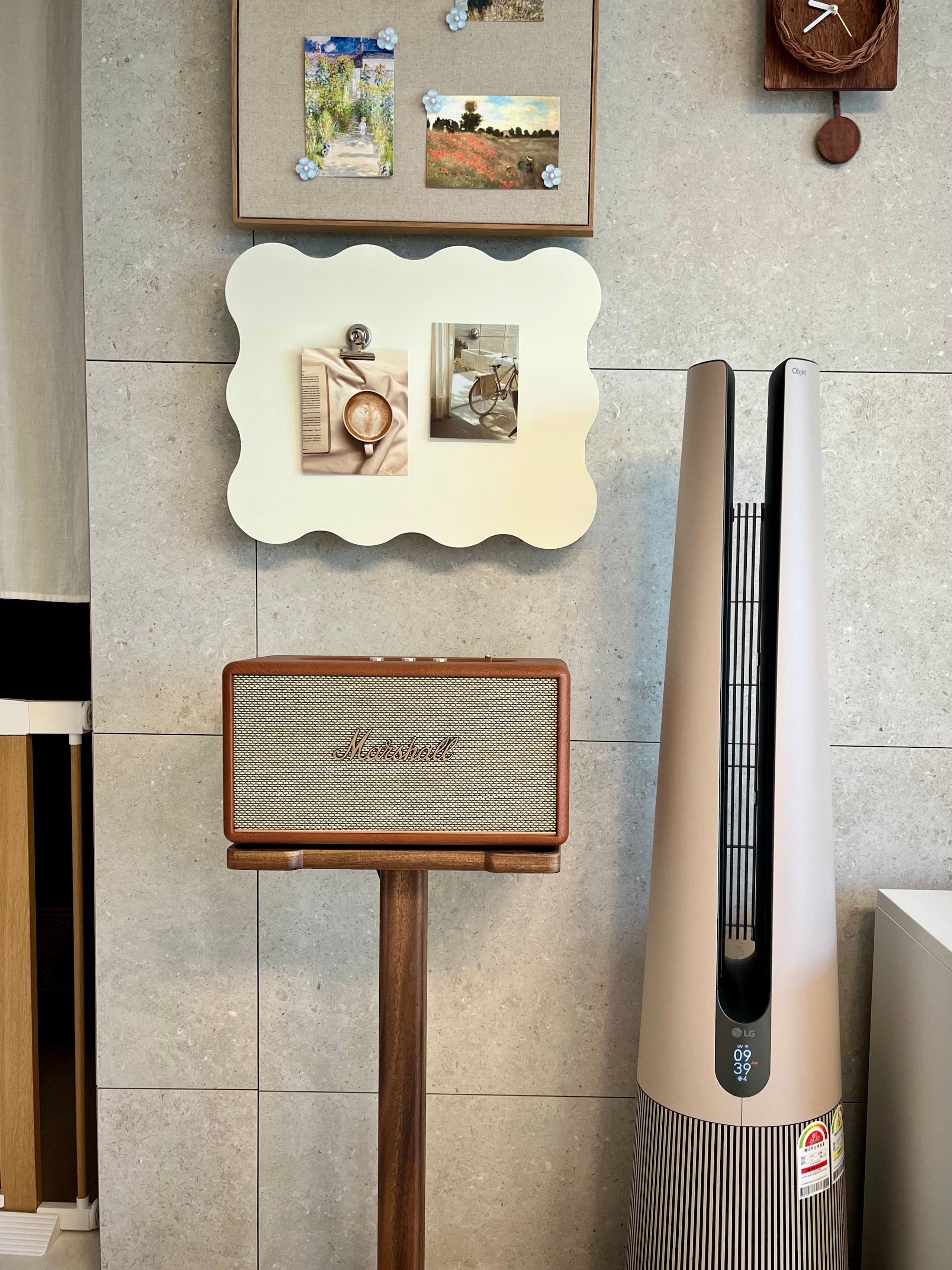 Wood-Framed Linen Magnetic Board user photo