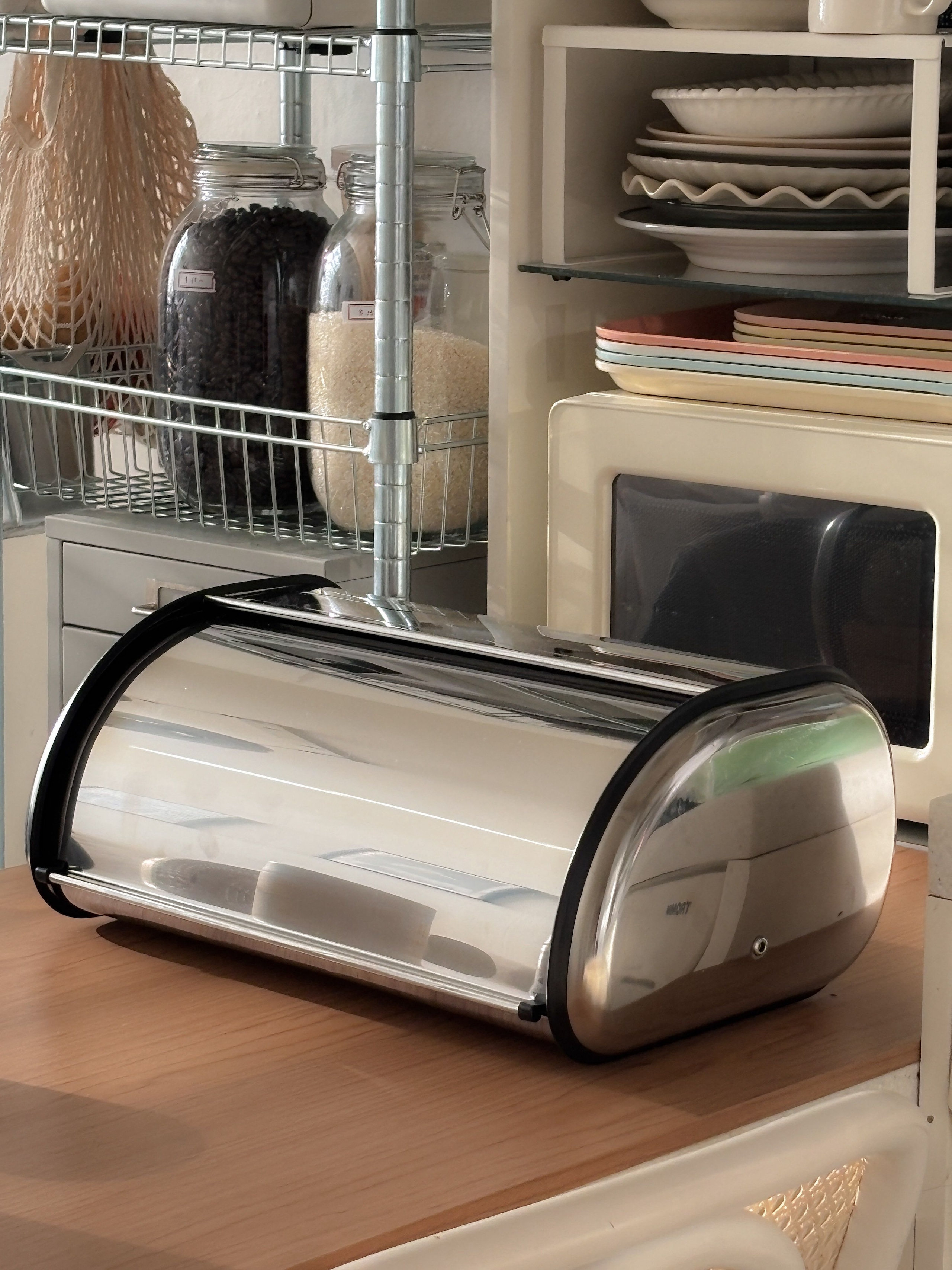 Roll-Up Stainless Steel Bread Box user photo