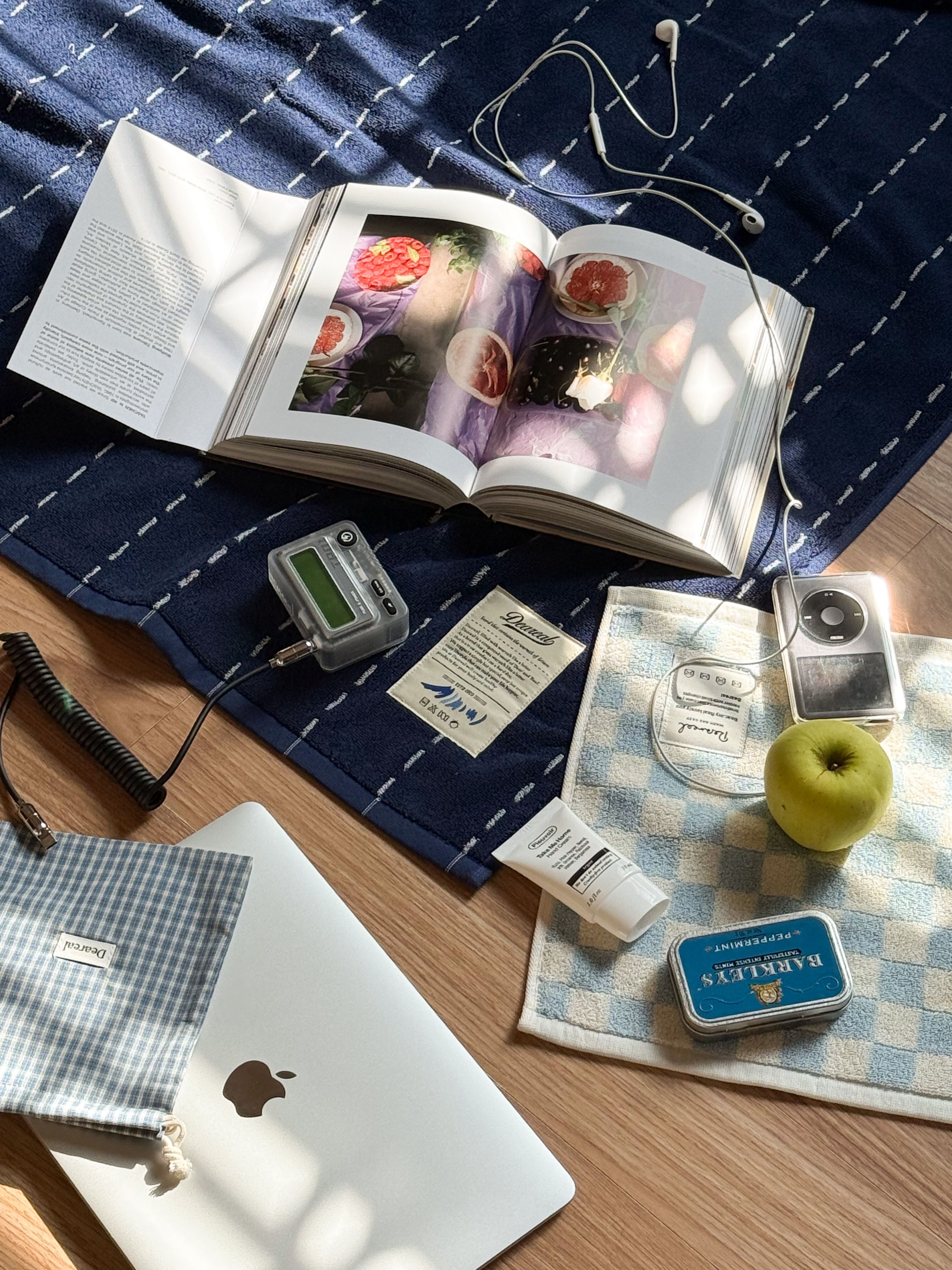 Denim Stitch Oversized Beach Bath Towel user photo