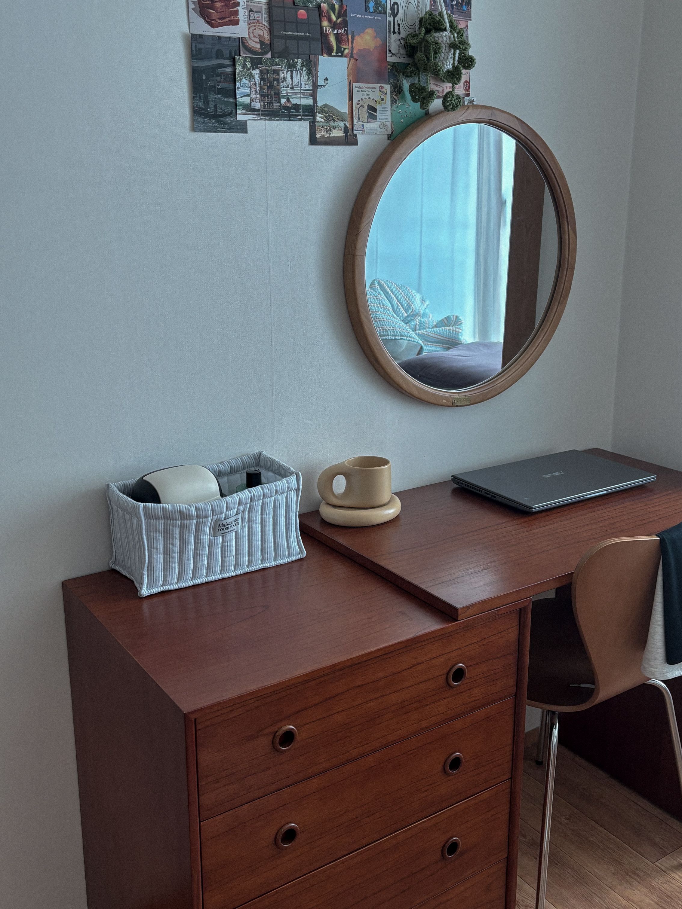 Striped Quilted Storage Basket user photo
