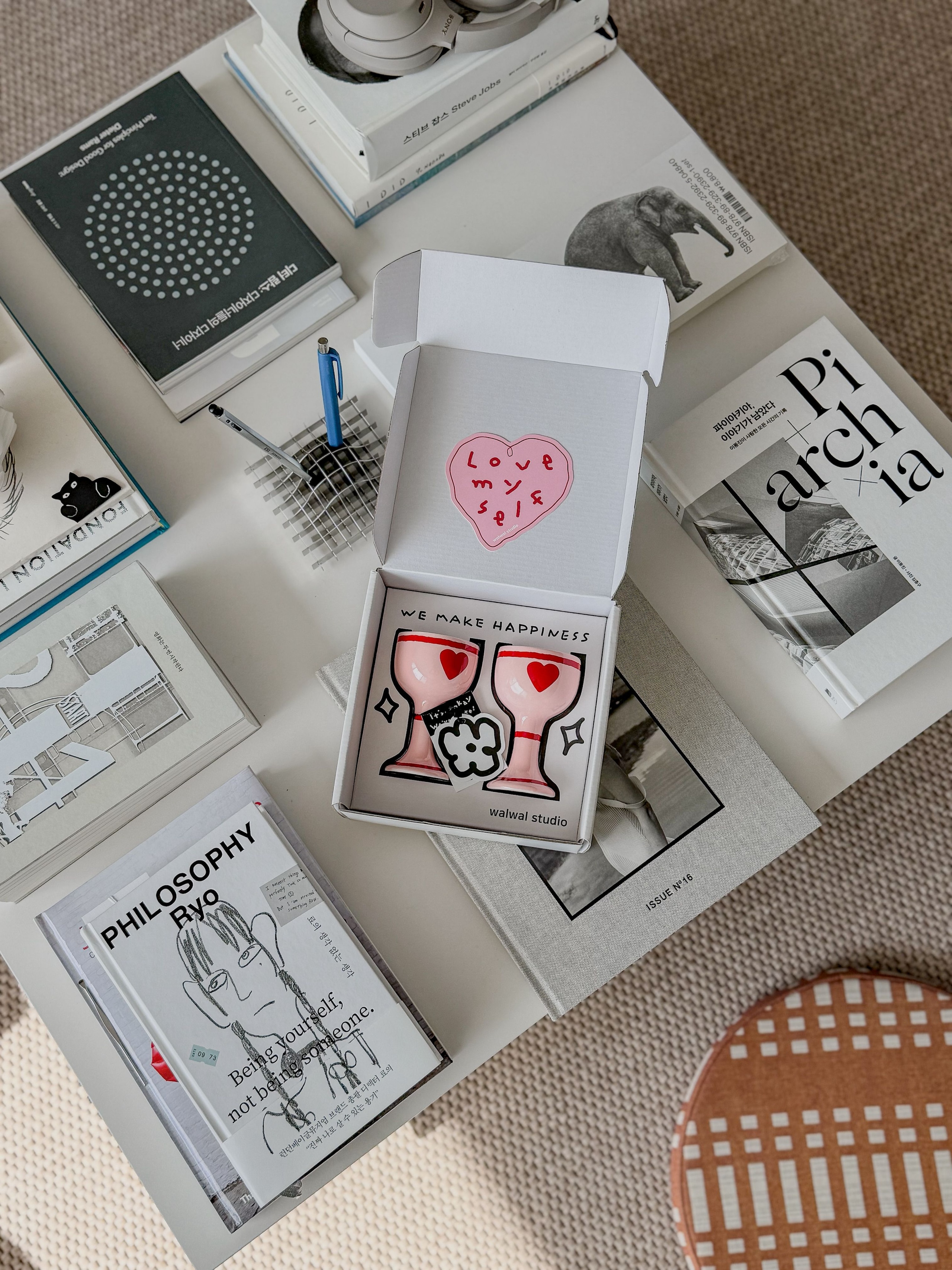 Pink Edition Ceramic Heart Mini Wine Glass user photo