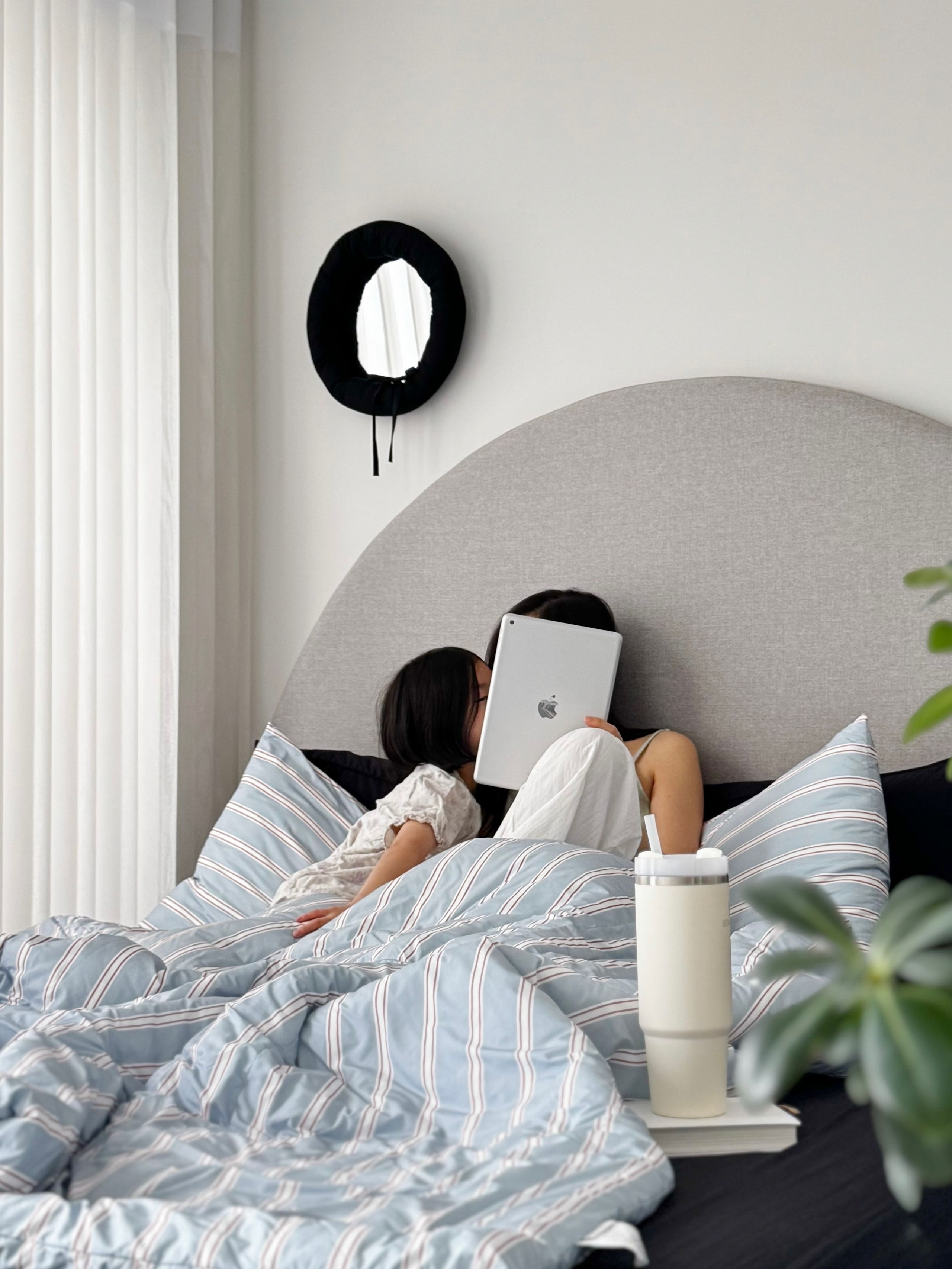 Self-Warming Stripe Comforter Set user photo