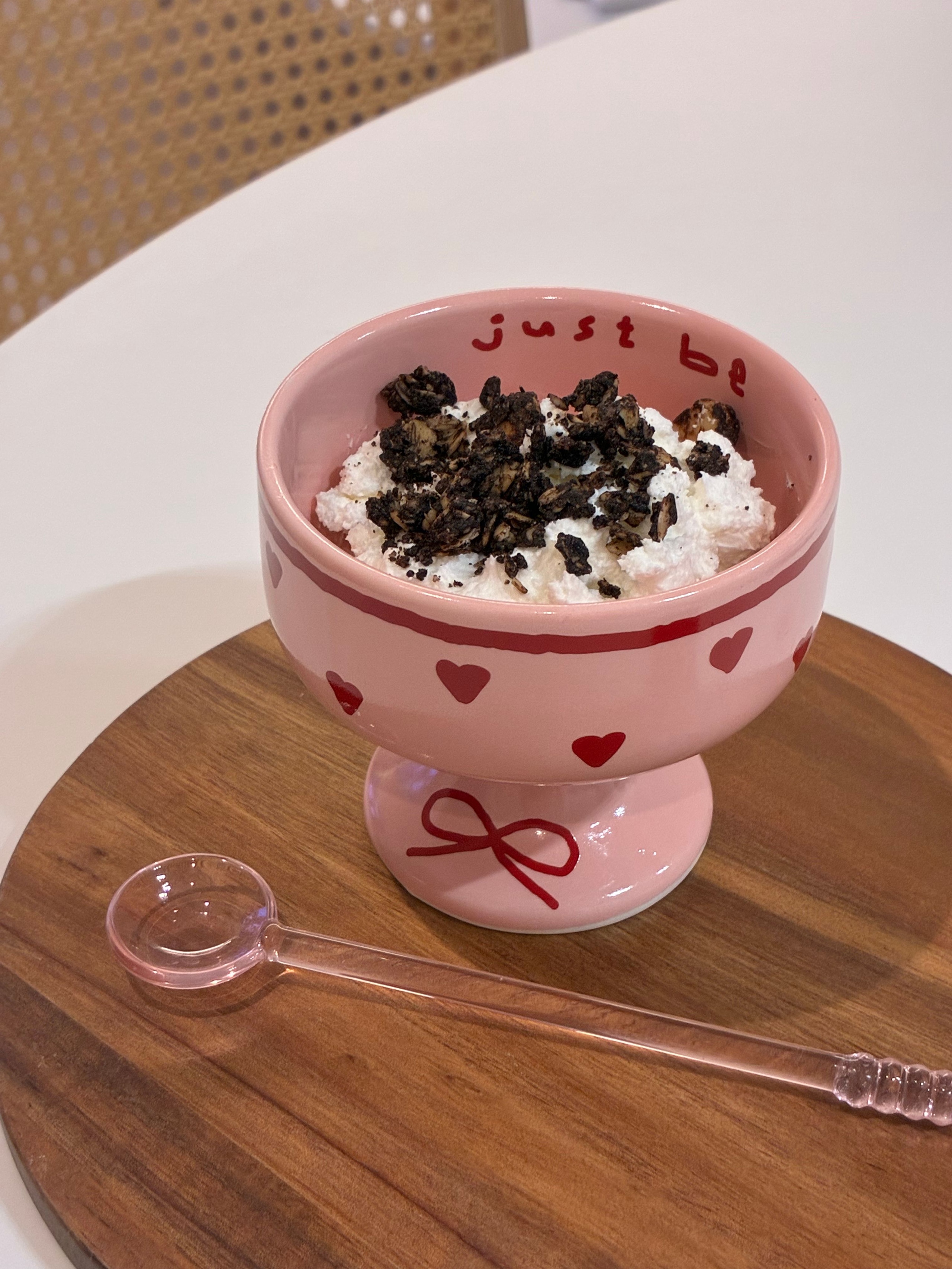 Pink Edition Ceramic Heart Mini Wine Glass user photo