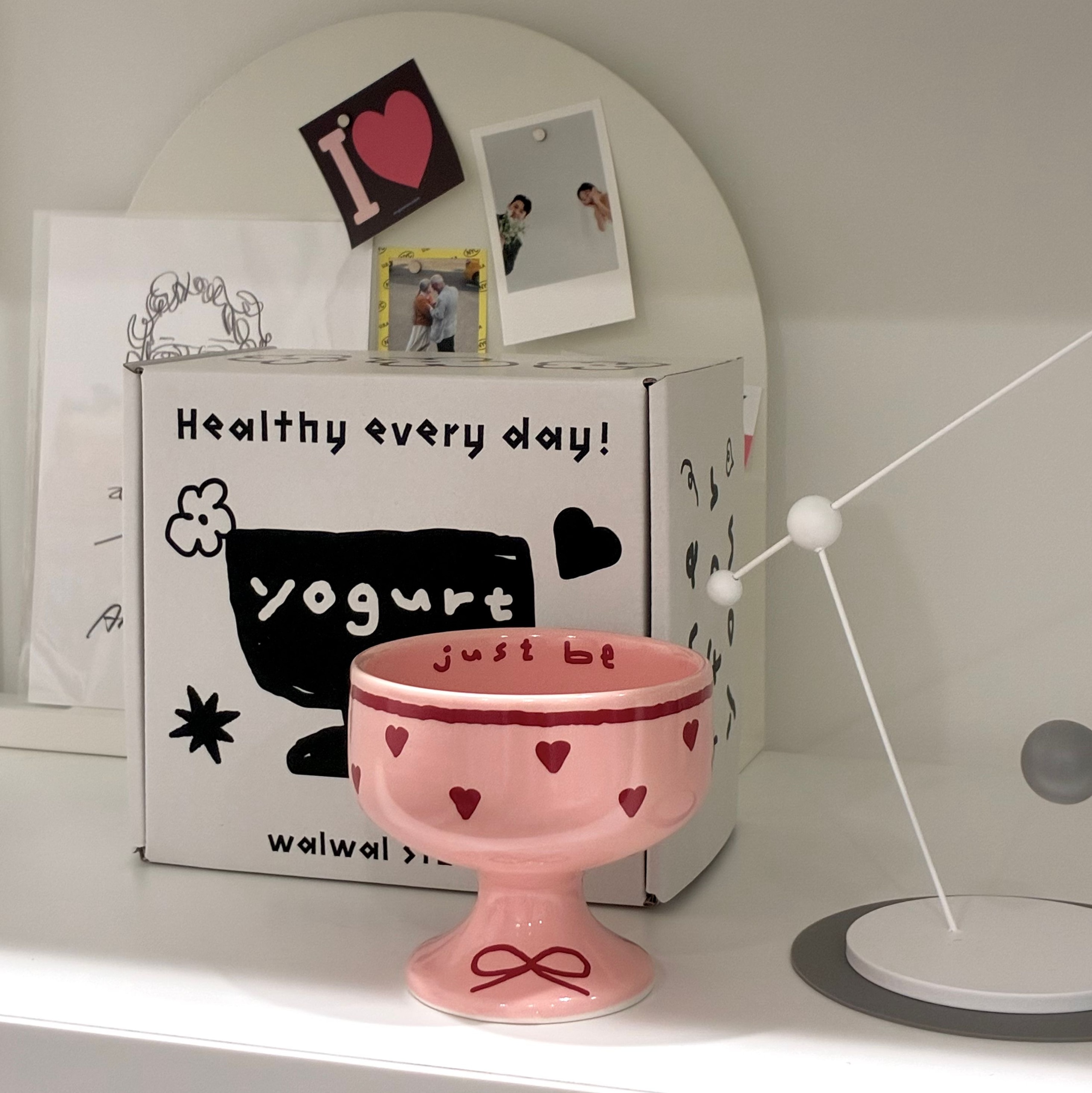 Pink Edition Ceramic “Just Be” Dessert Bowl Gift Set user photo