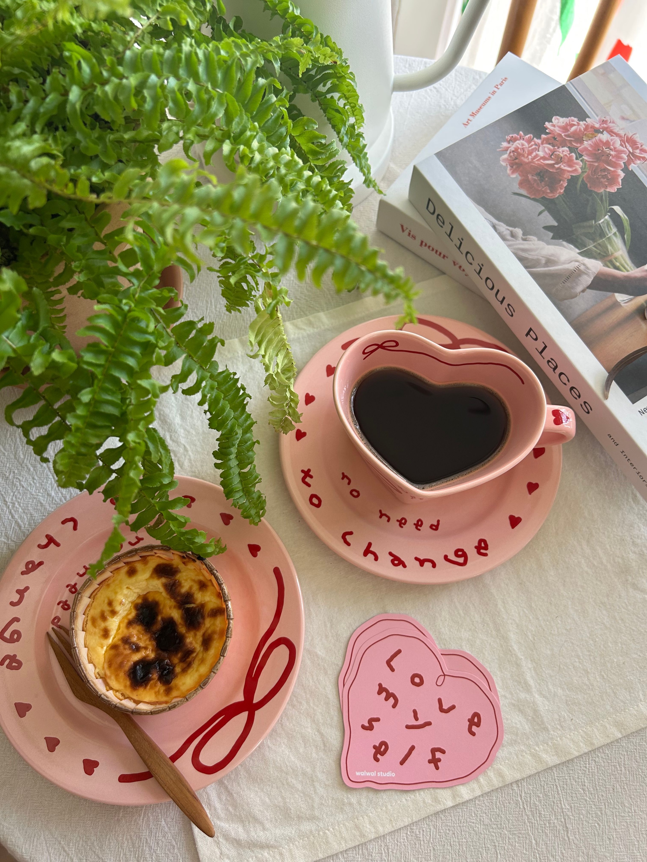 Pink Edition Ceramic Heart Cup and Plate Gift Set user photo