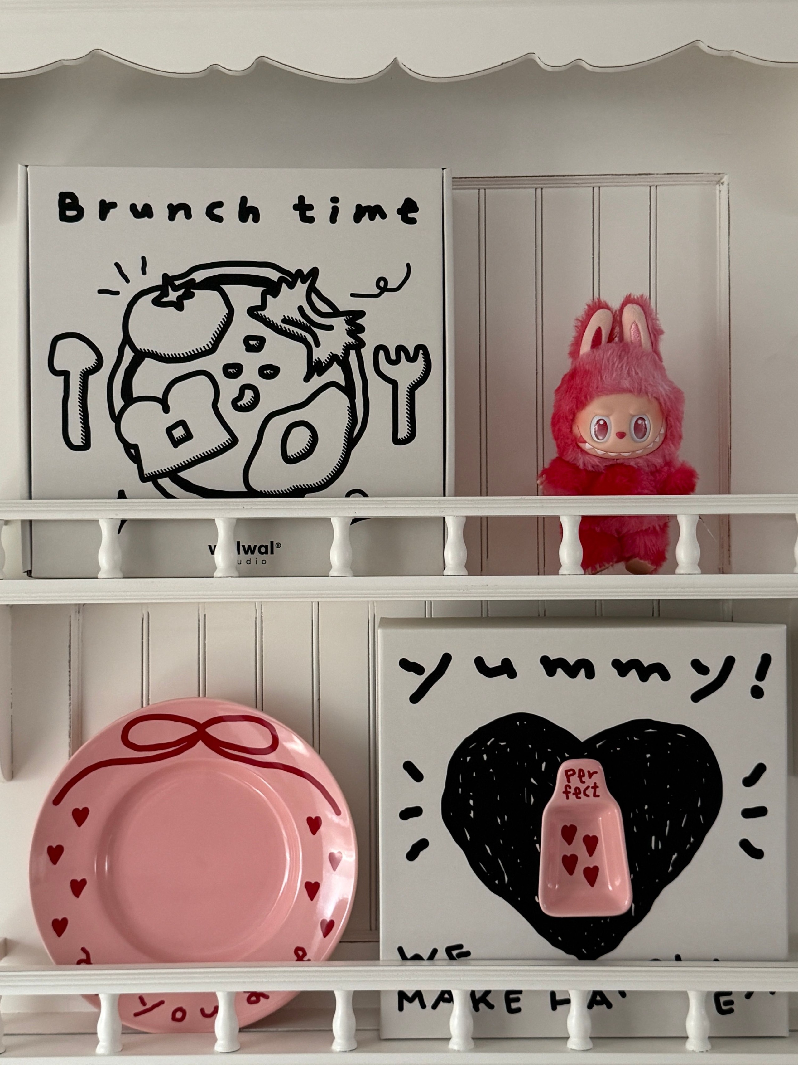 Pink Edition Ceramic Heart Salad Plate with Dressing Cup user photo