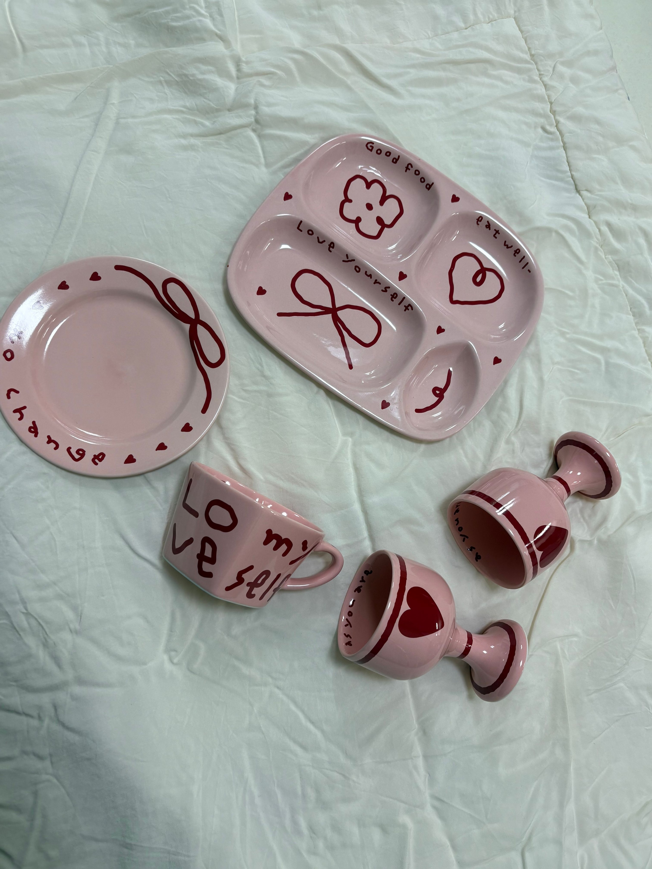 Pink Edition Ceramic Solo Meal Tray Set user photo