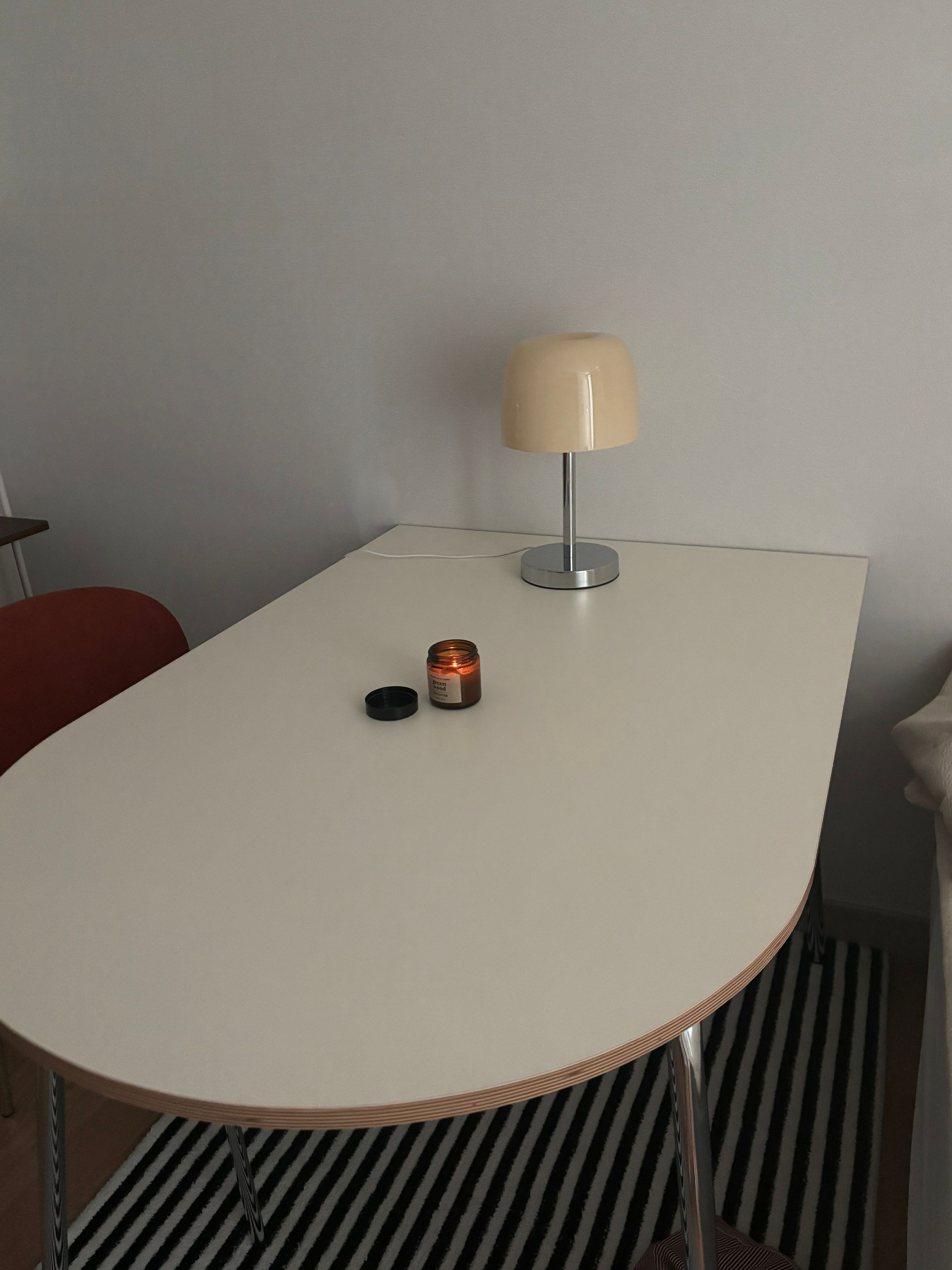 Chrome Half-Oval Mid-Century Table user photo