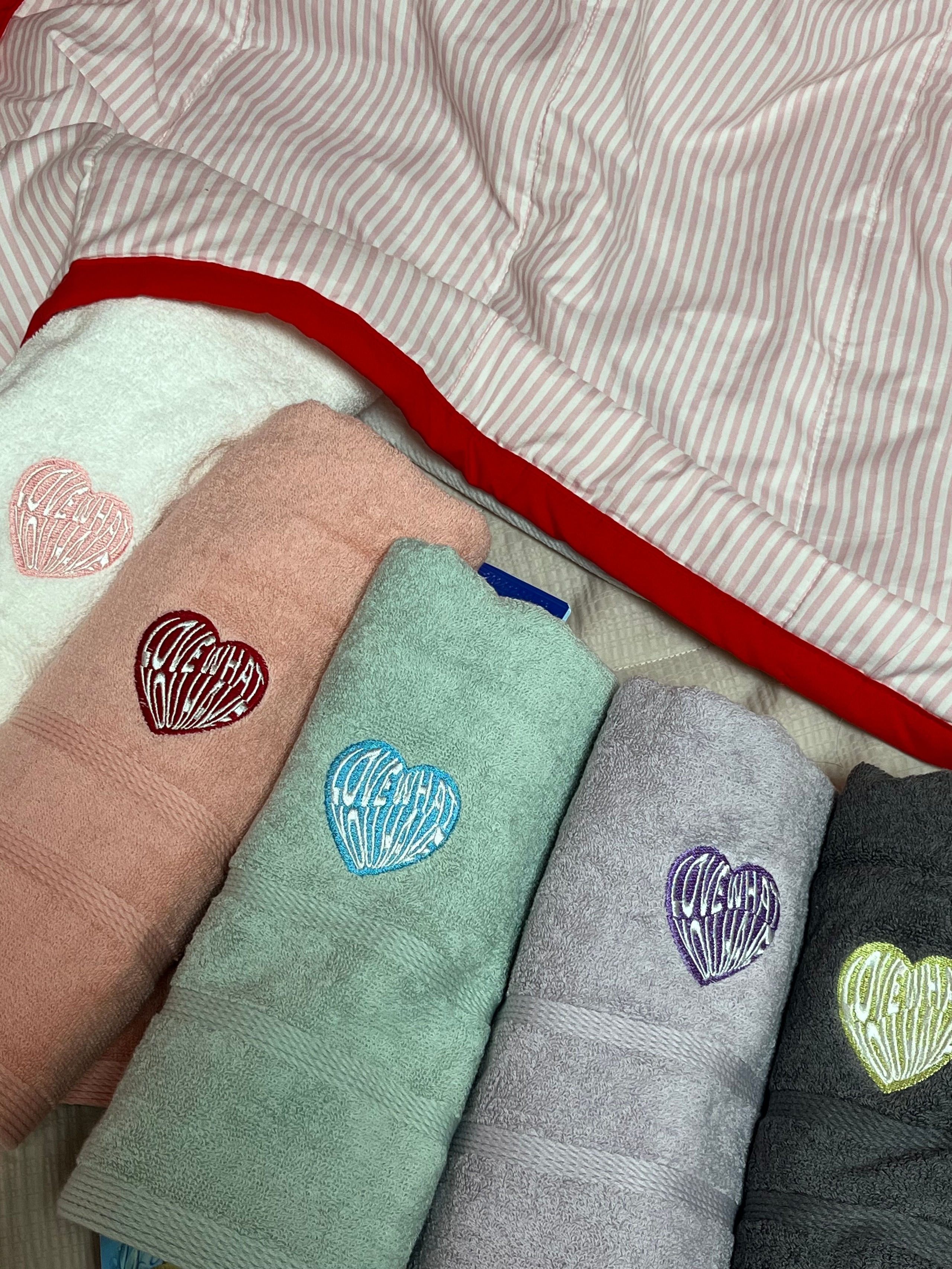 Heart Embroidery Kitsch Towel Set (10-Pack) user photo