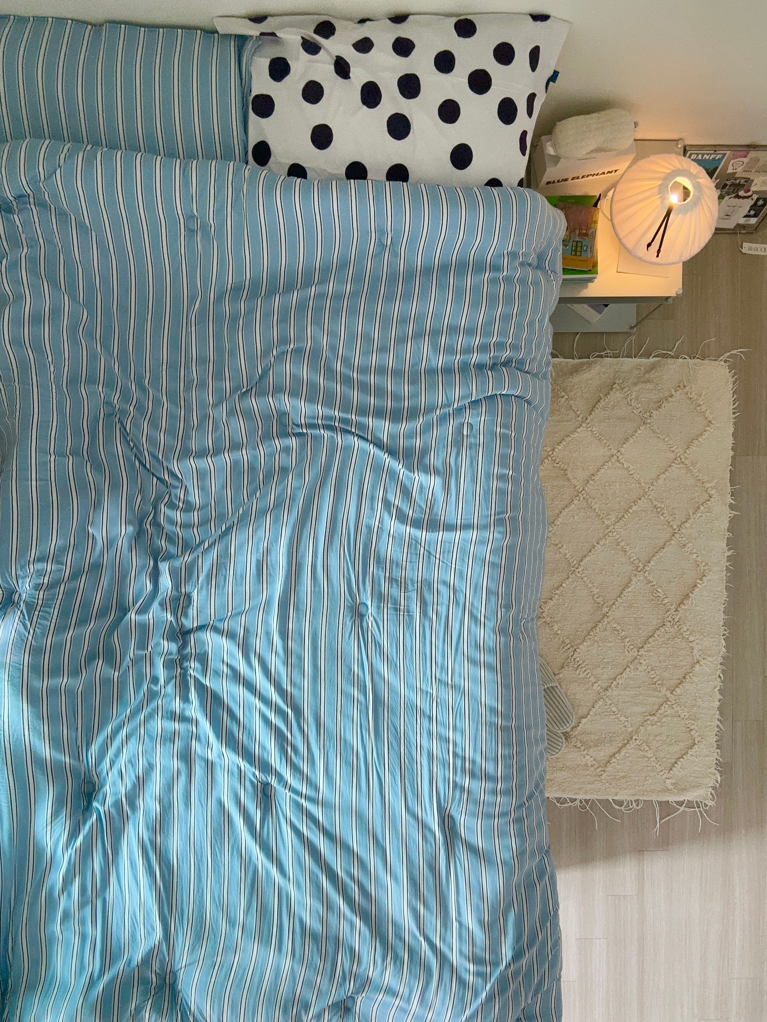 Modal Stripe Comforter & Pillow Set (Corn-Fiber Fill) user photo