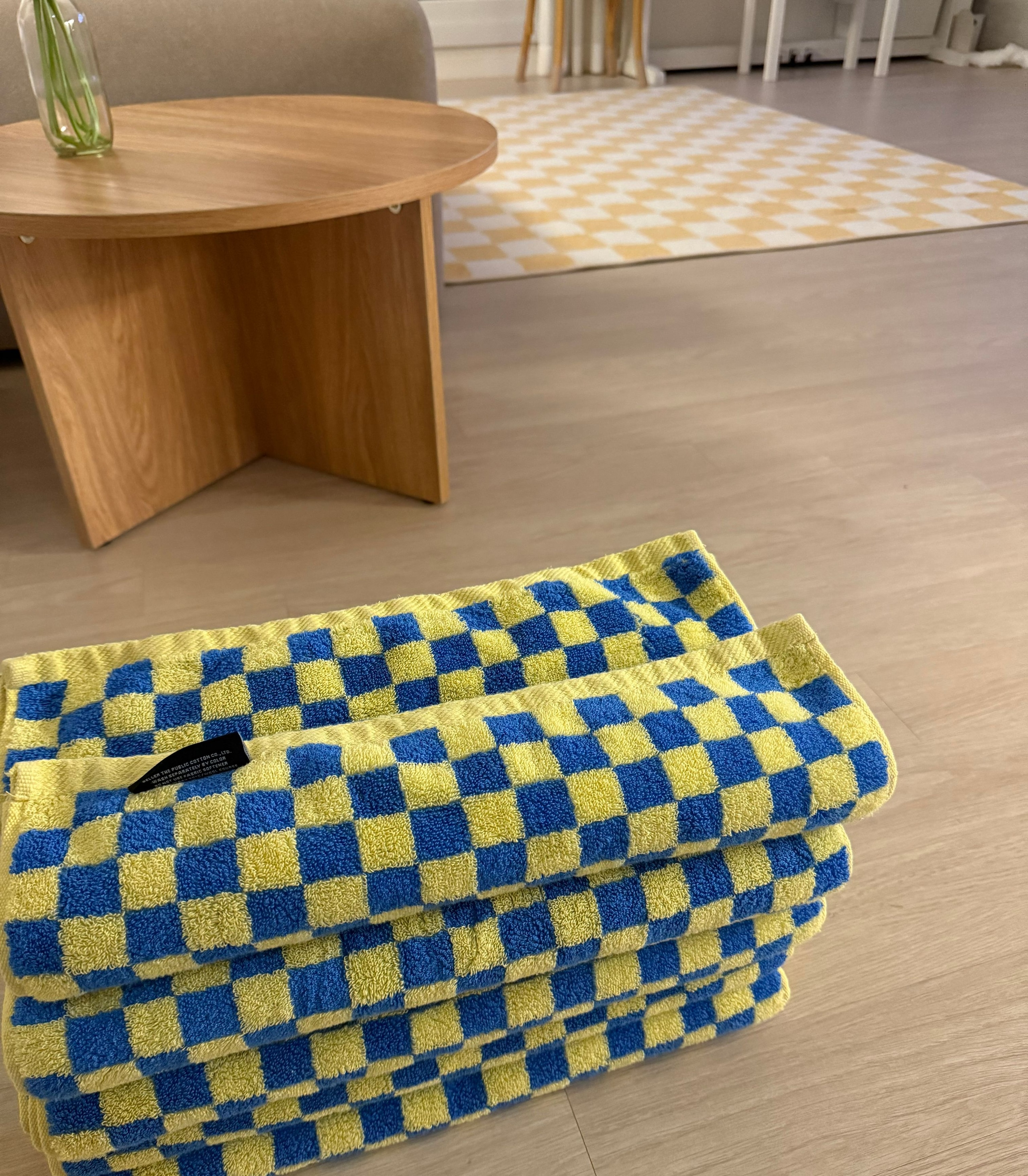 Checkerboard & Stripe Hotel Bath Towel Set (10-Pack) user photo