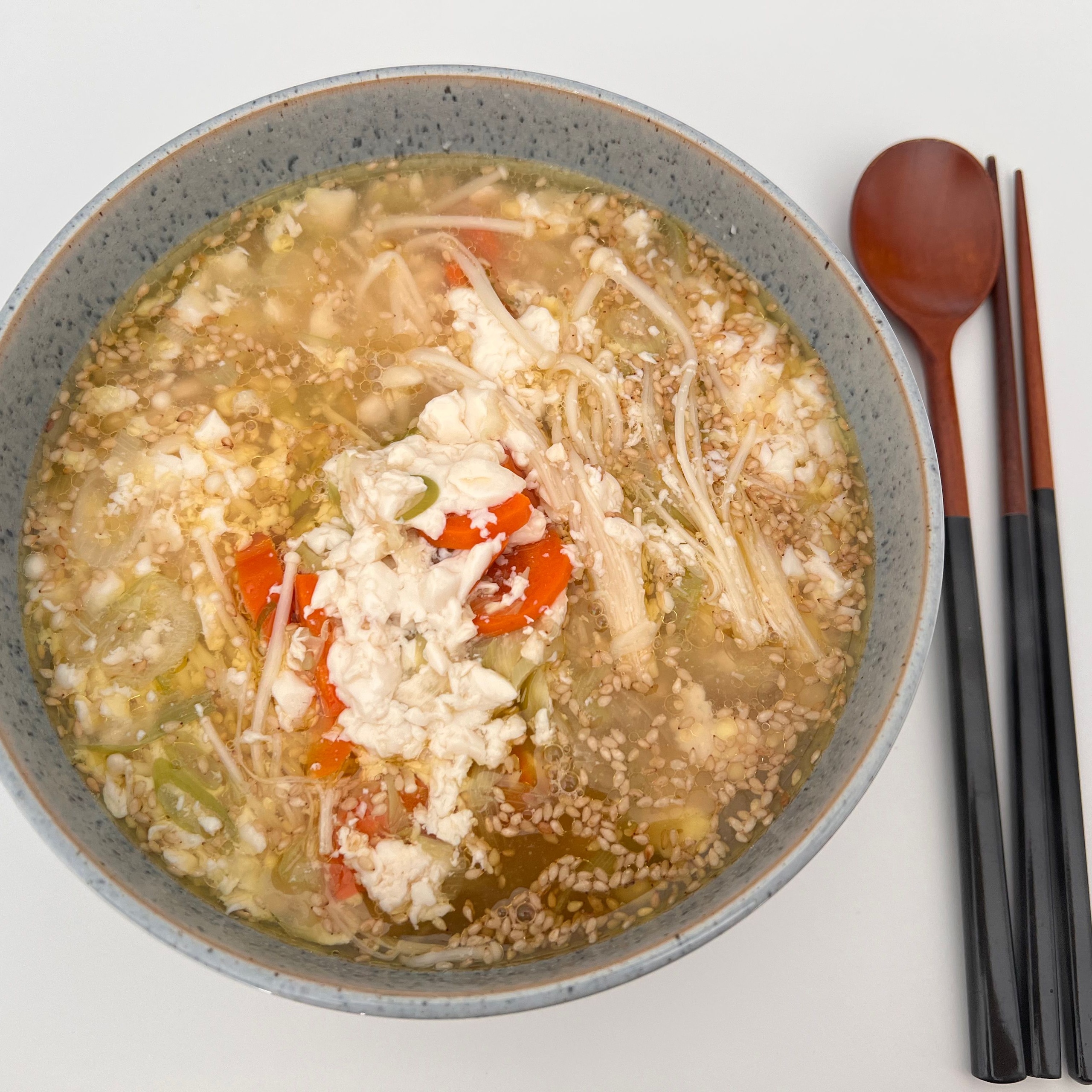 Two-Tone Wood Spoon & Chopsticks Set for 4 user photo