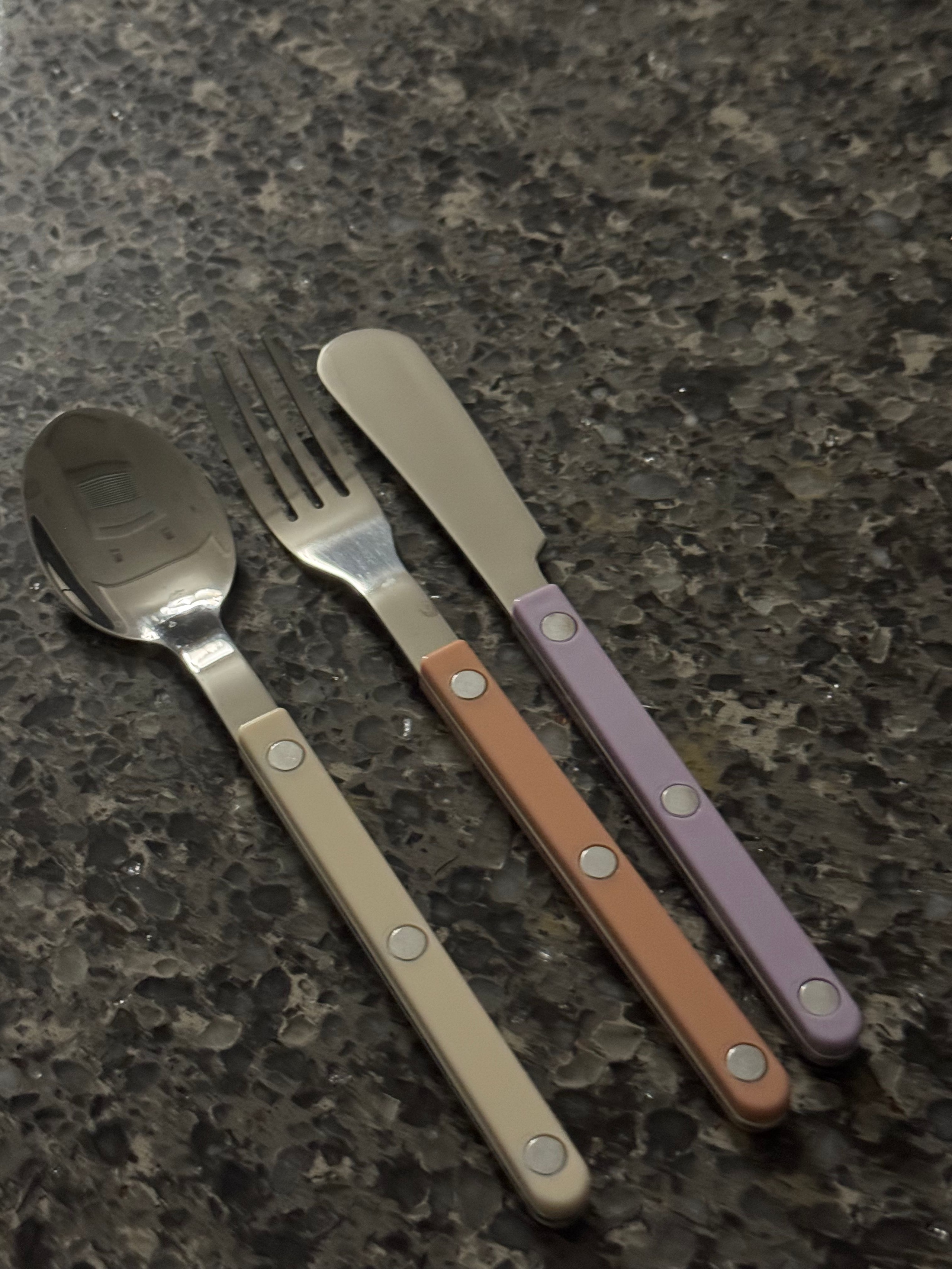 Pastel Dessert Cutlery Set – 3-Piece user photo