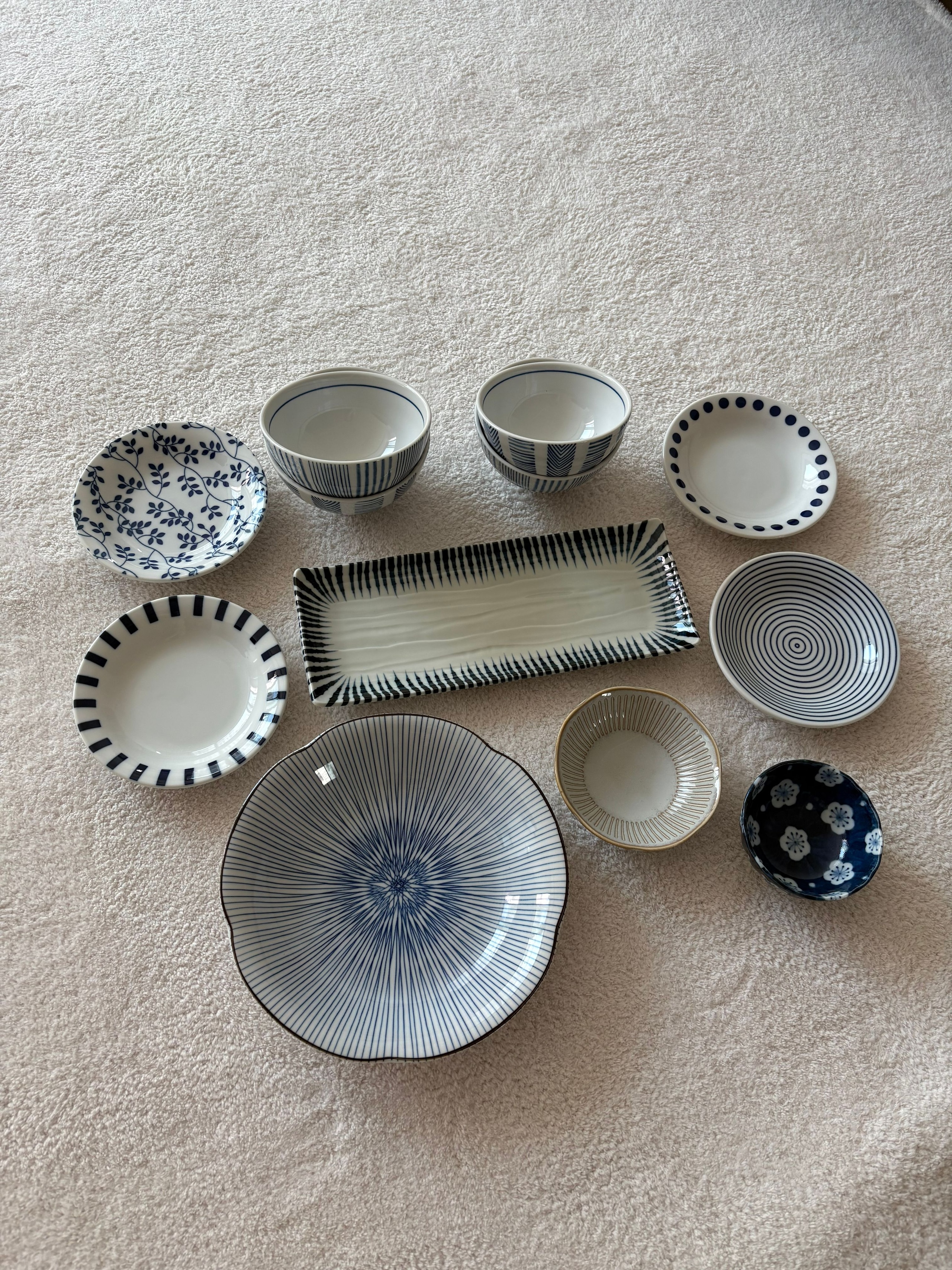 Soft Blue Japanese Table Set for 2 (10-Piece) user photo