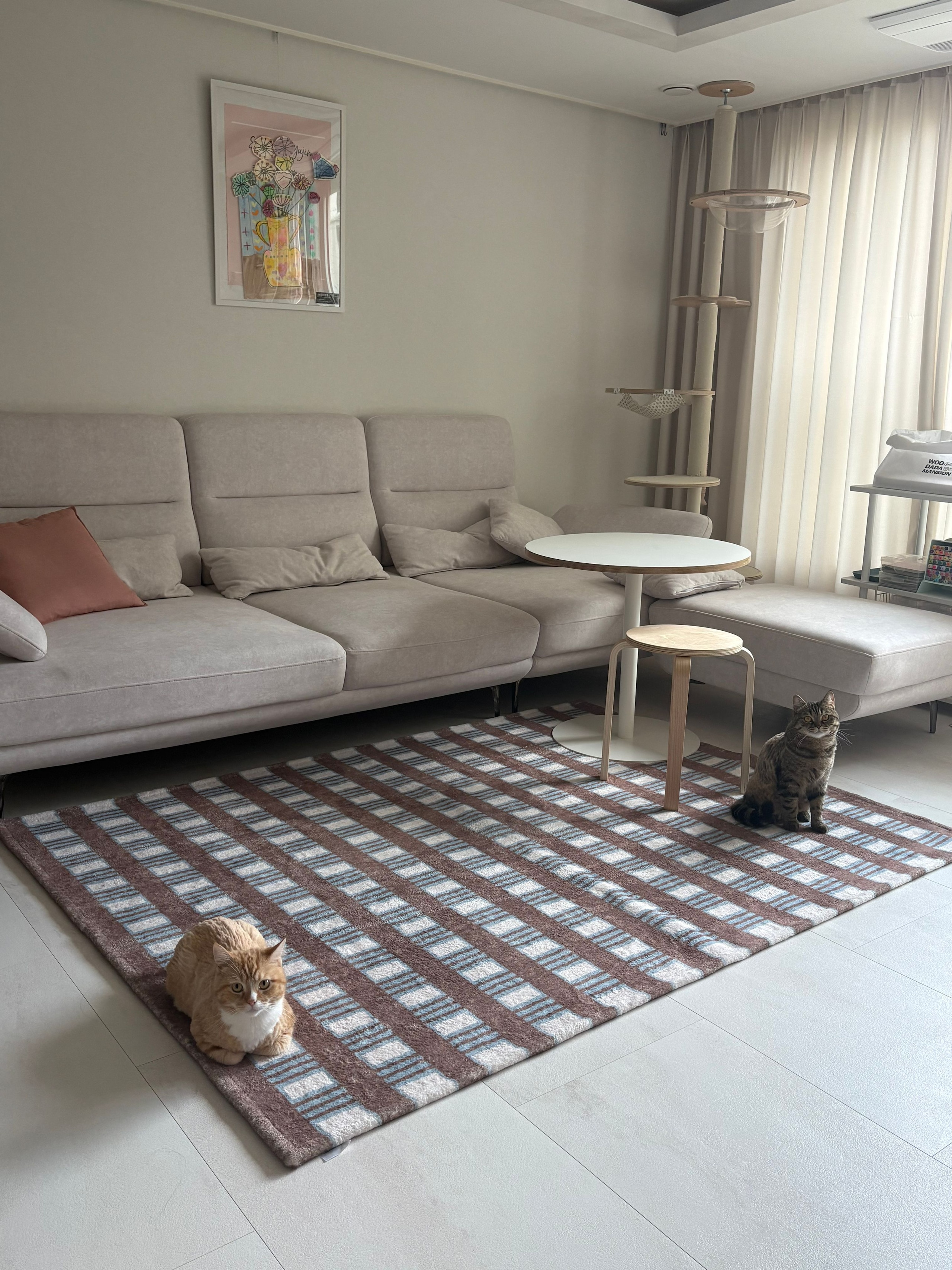 Mocha Blue Check Rug user photo