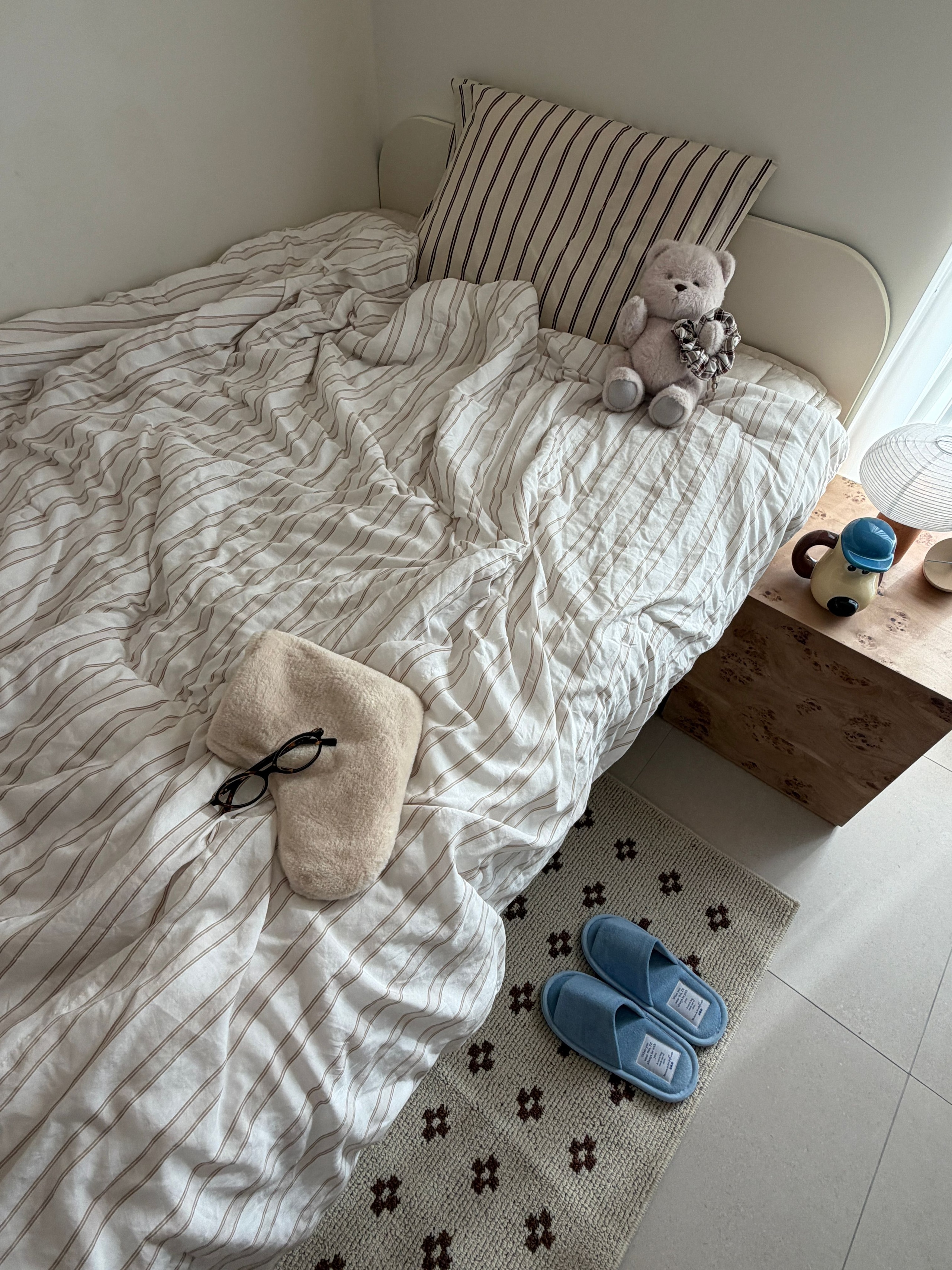 Modal Stripe Comforter & Pillow Set (Corn-Fiber Fill) user photo