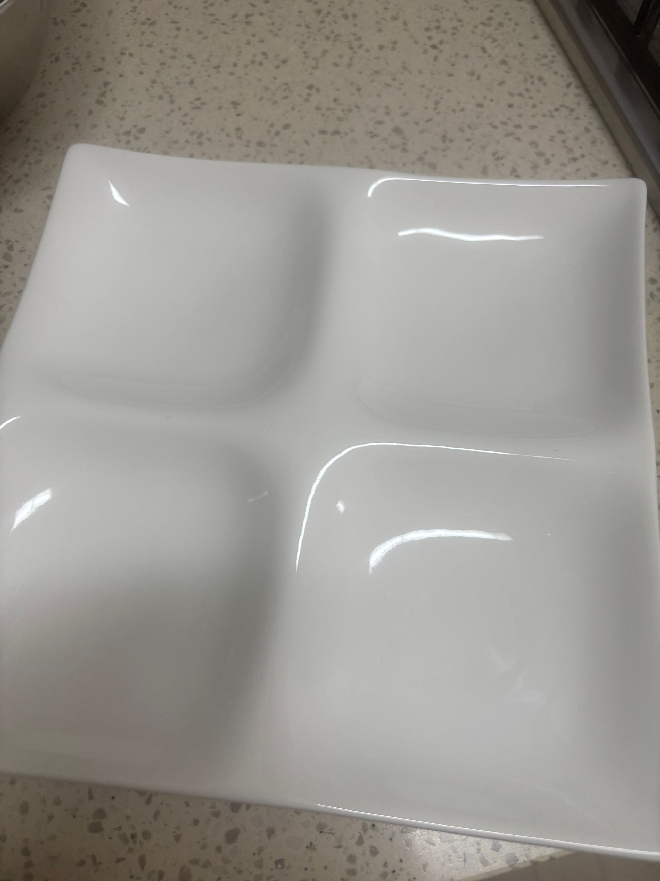 Mild White 4-Section Divided Serving Platter Set of 2 user photo