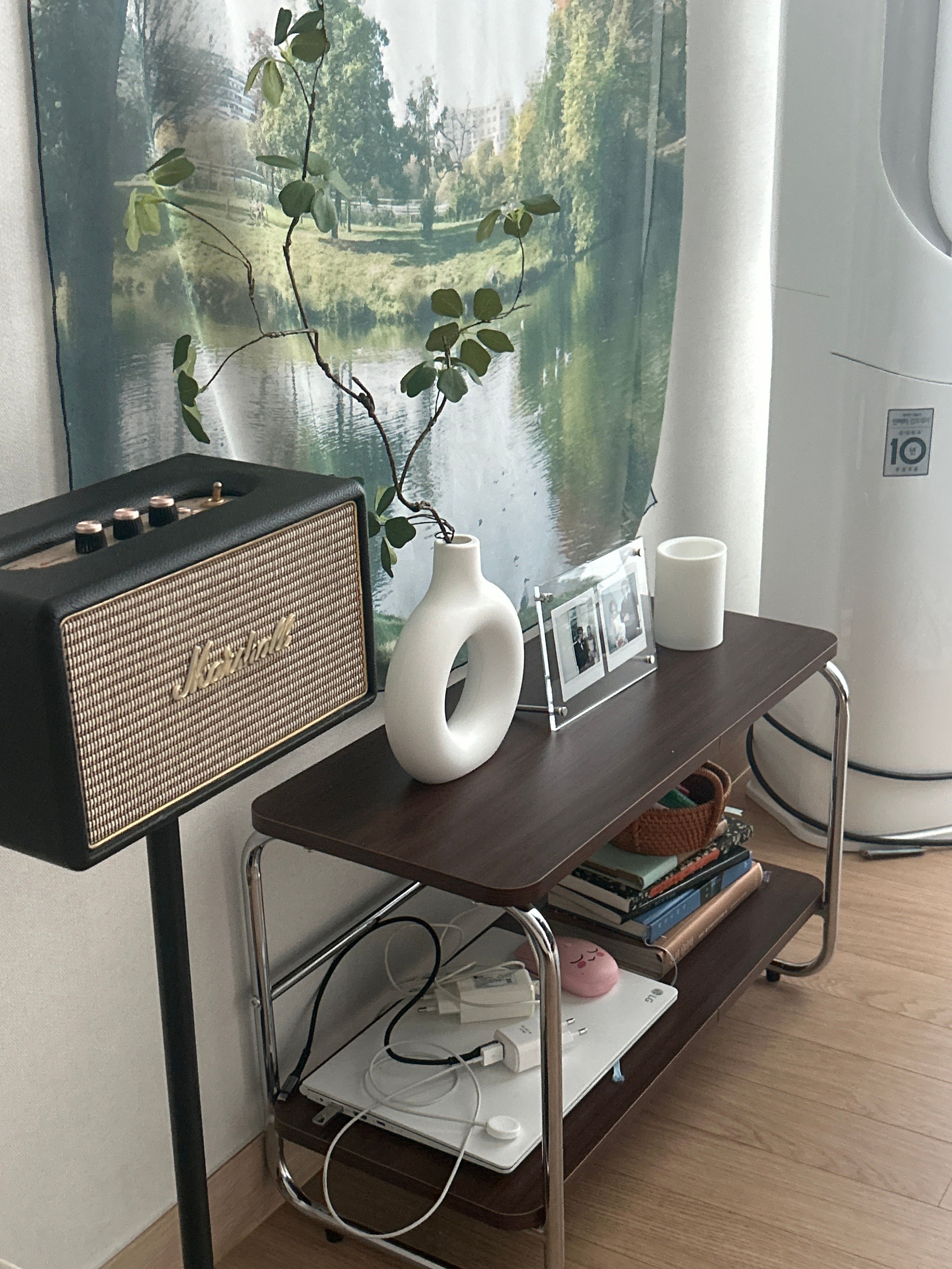 Mid-Century Wood & Chrome Shelf user photo