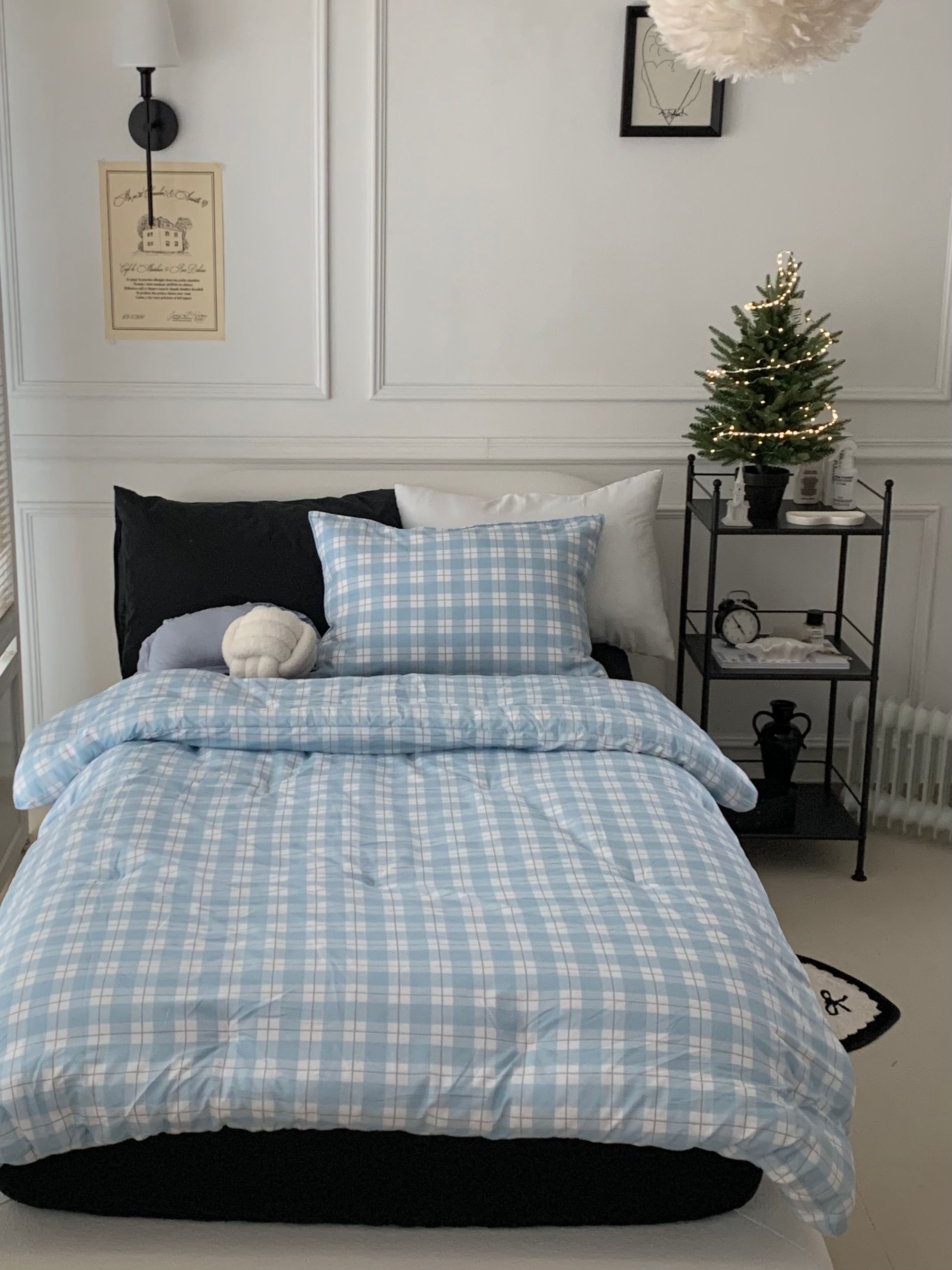 Cloud Check Comforter Set user photo