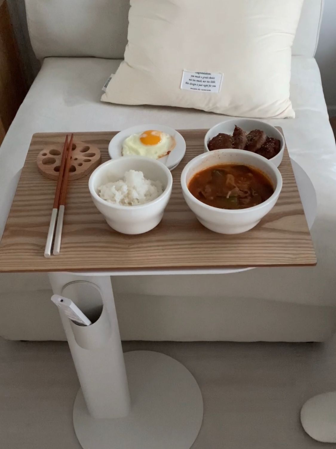 Wood Lotus Root Spoon Rest & Coaster Set (2-Piece) user photo