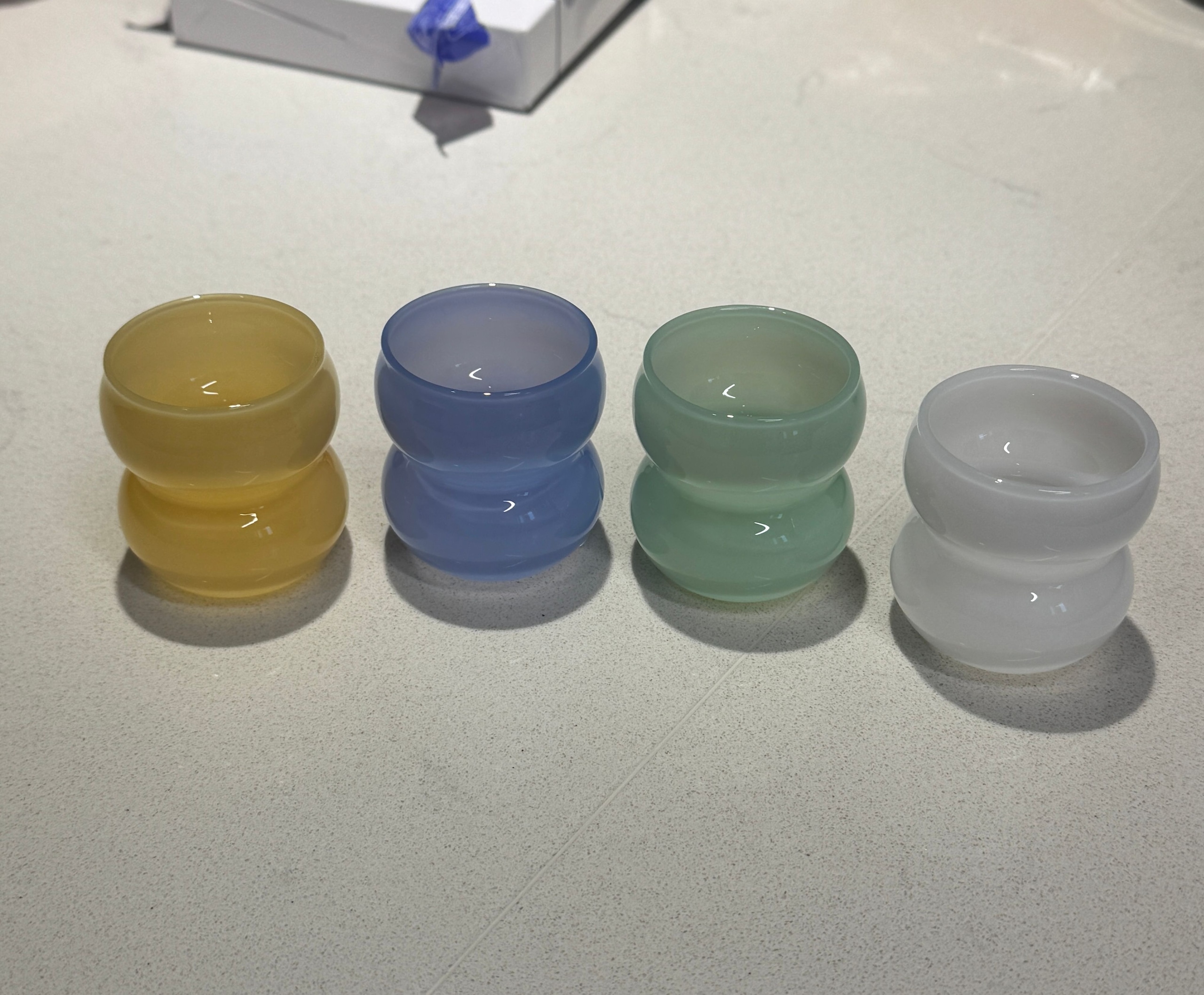 Newtige Milk Glass Soju & Sake Cup Set (4-Piece) user photo