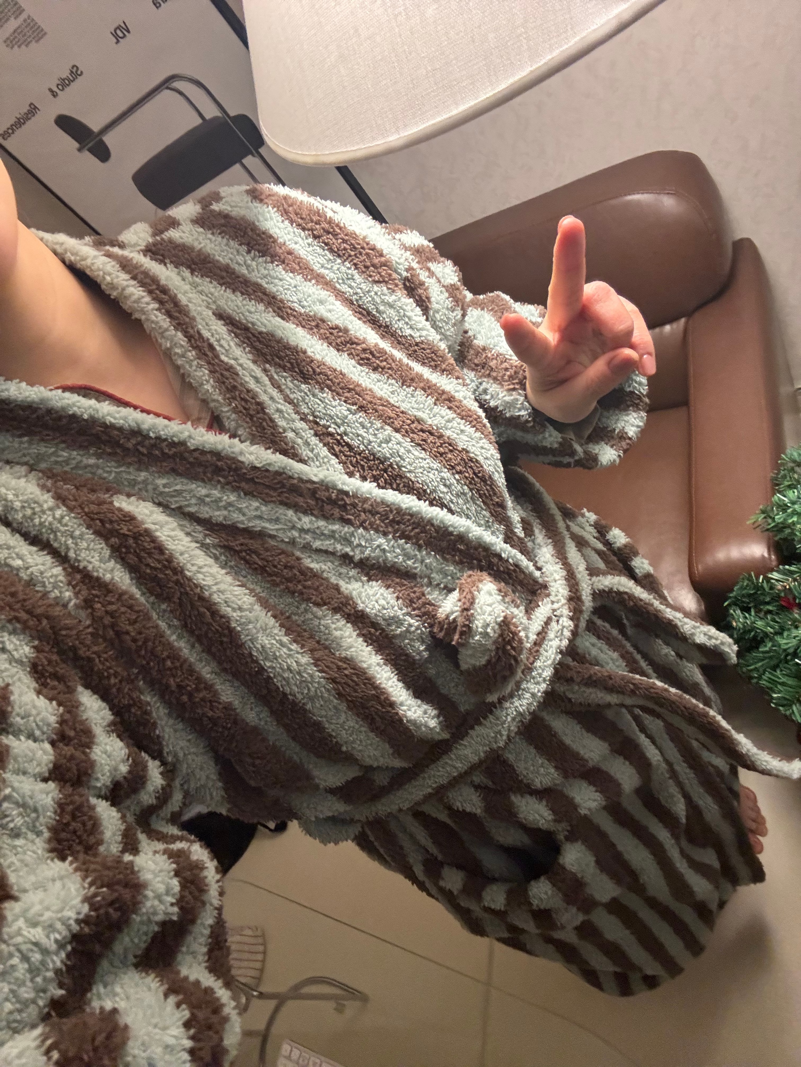 Soft Terry Stripe Robe user photo