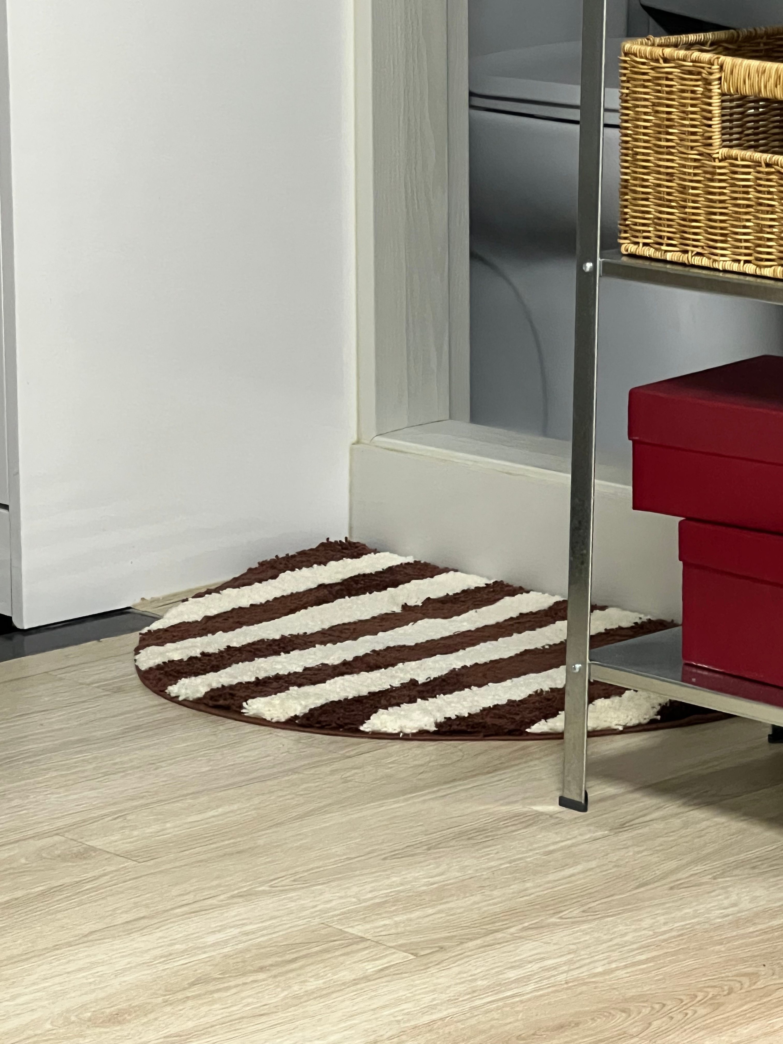 Mocha Stripe Half-Moon Accent Mat user photo
