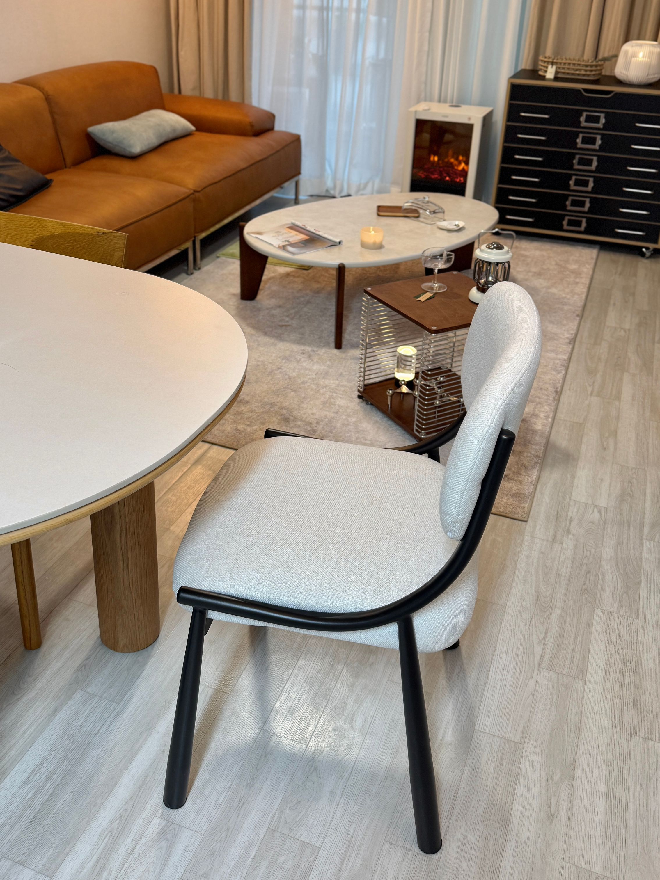 Wire Cube Side Table with Wood Top user photo