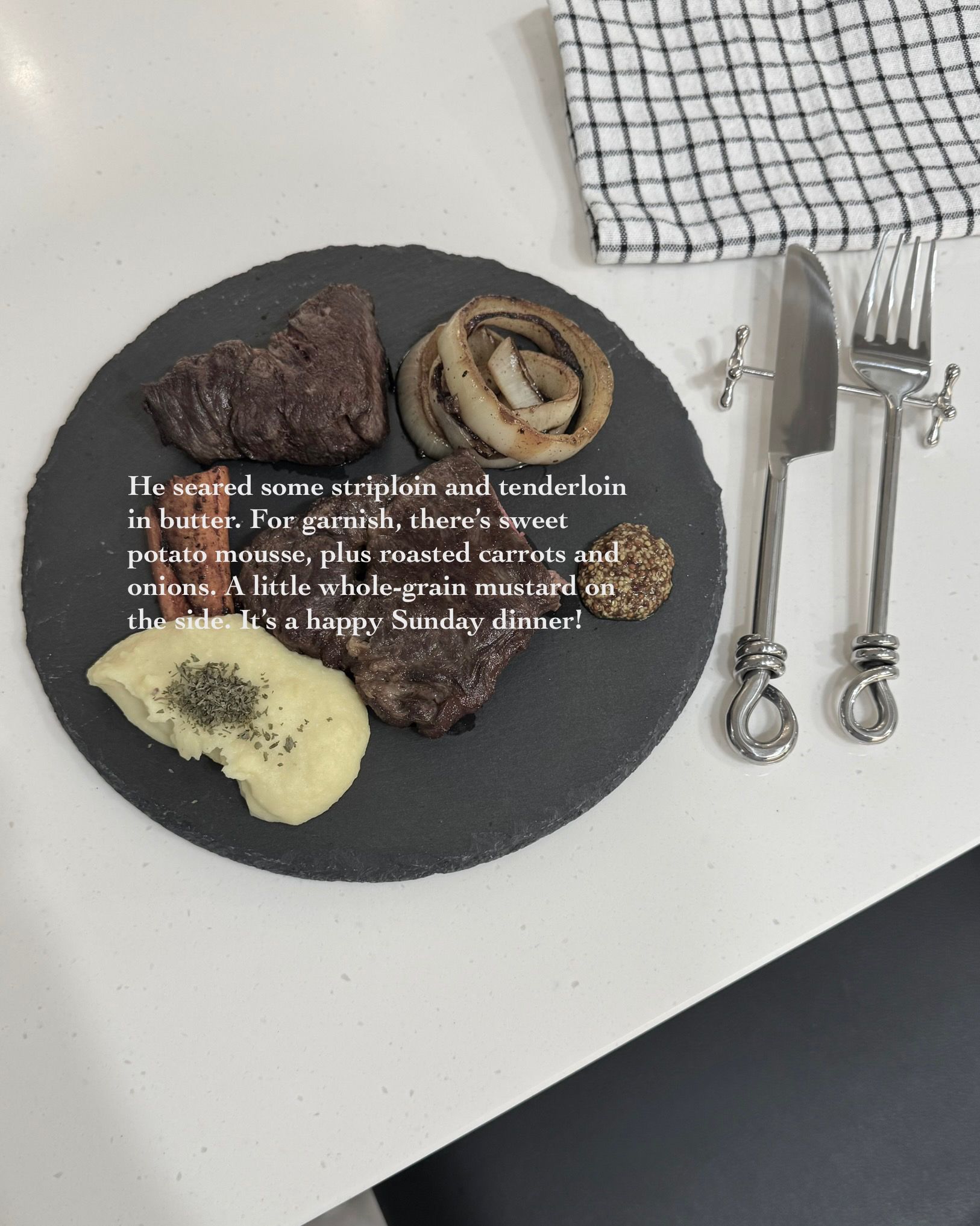 Belle Natural Slate Serving Plate - 10