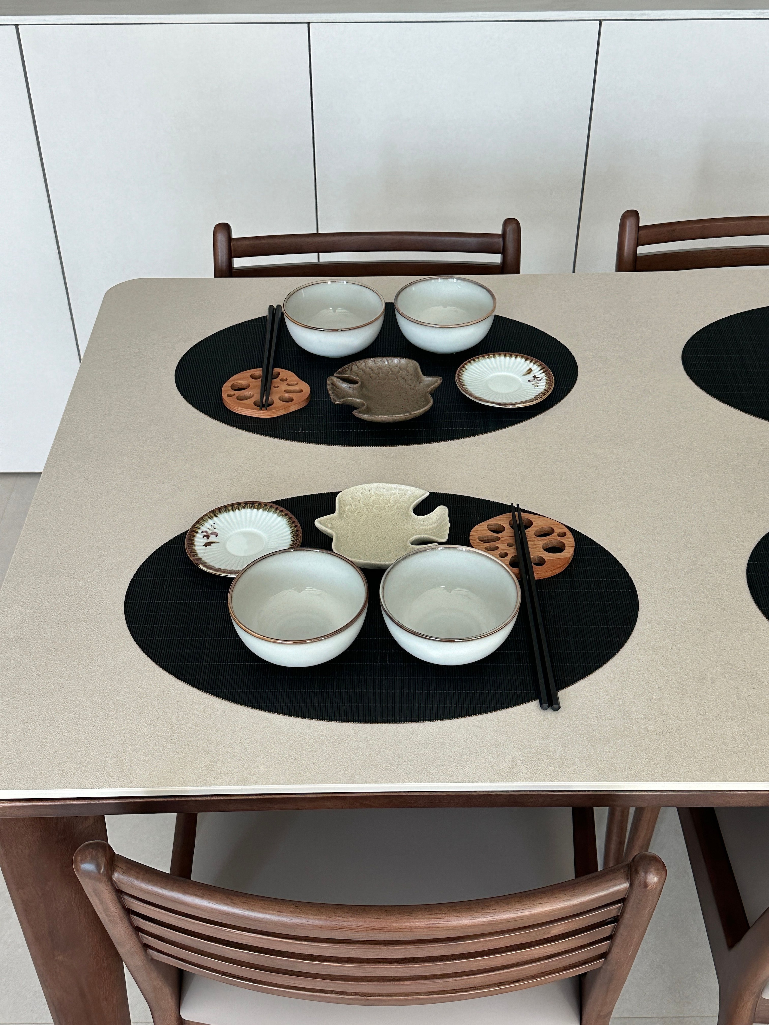 Wood Lotus Root Spoon Rest & Coaster Set (2-Piece) user photo