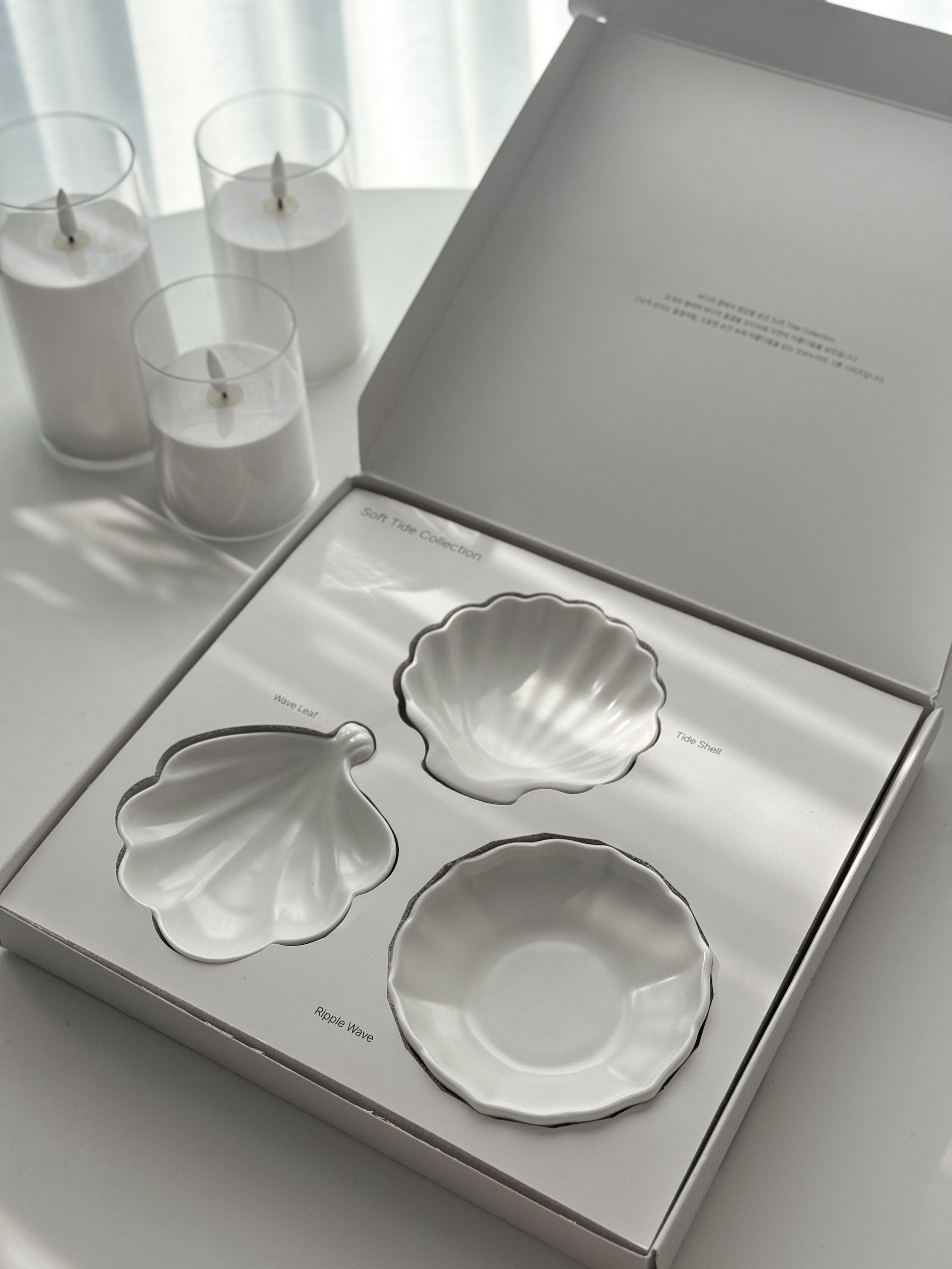 Soft tide collection Gyeol Shell 3-Piece Side Dish Set user photo
