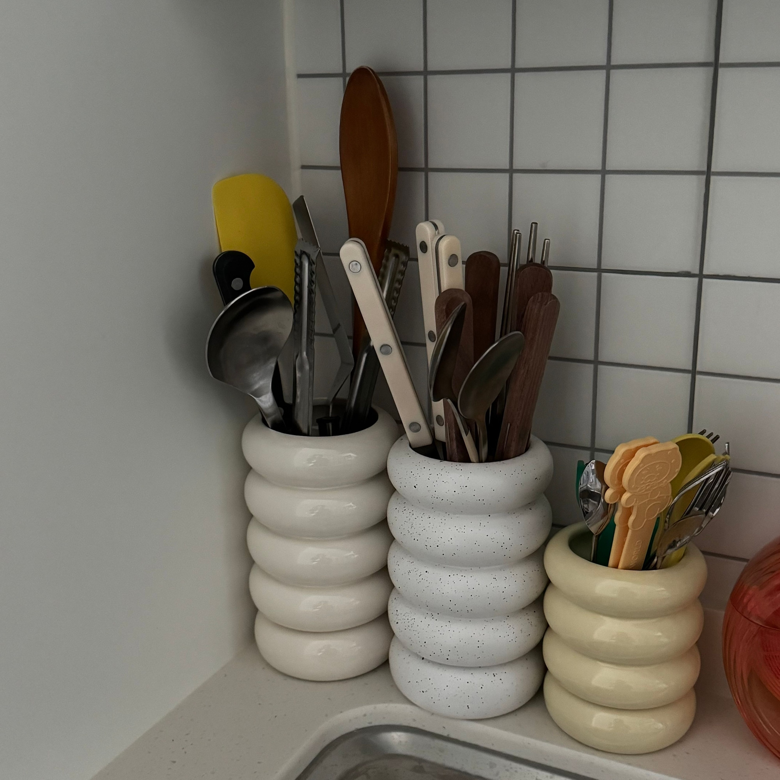 Cloud Ceramic Self-Draining Utensil Holder user photo