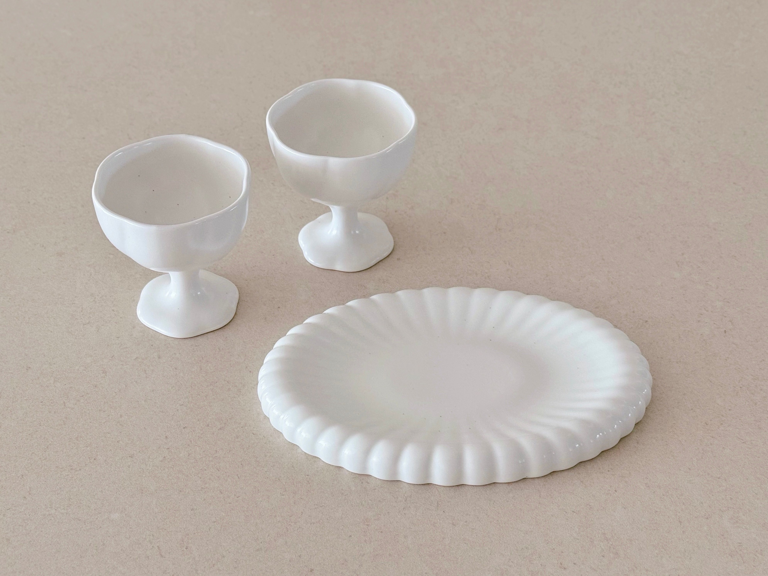 Blooming Ceramic Goblet Cup Set for 2 user photo