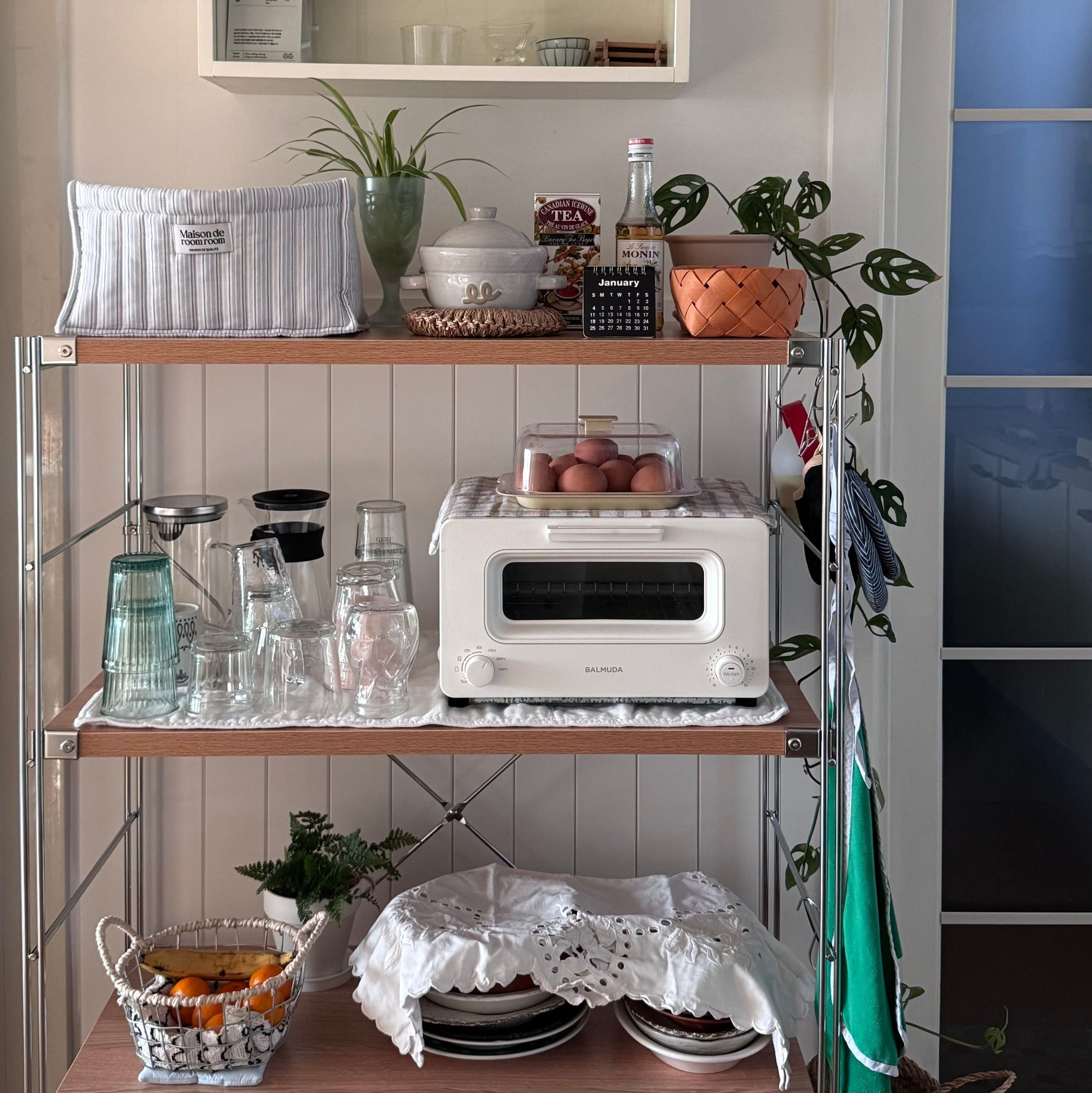 Striped Quilted Storage Basket user photo